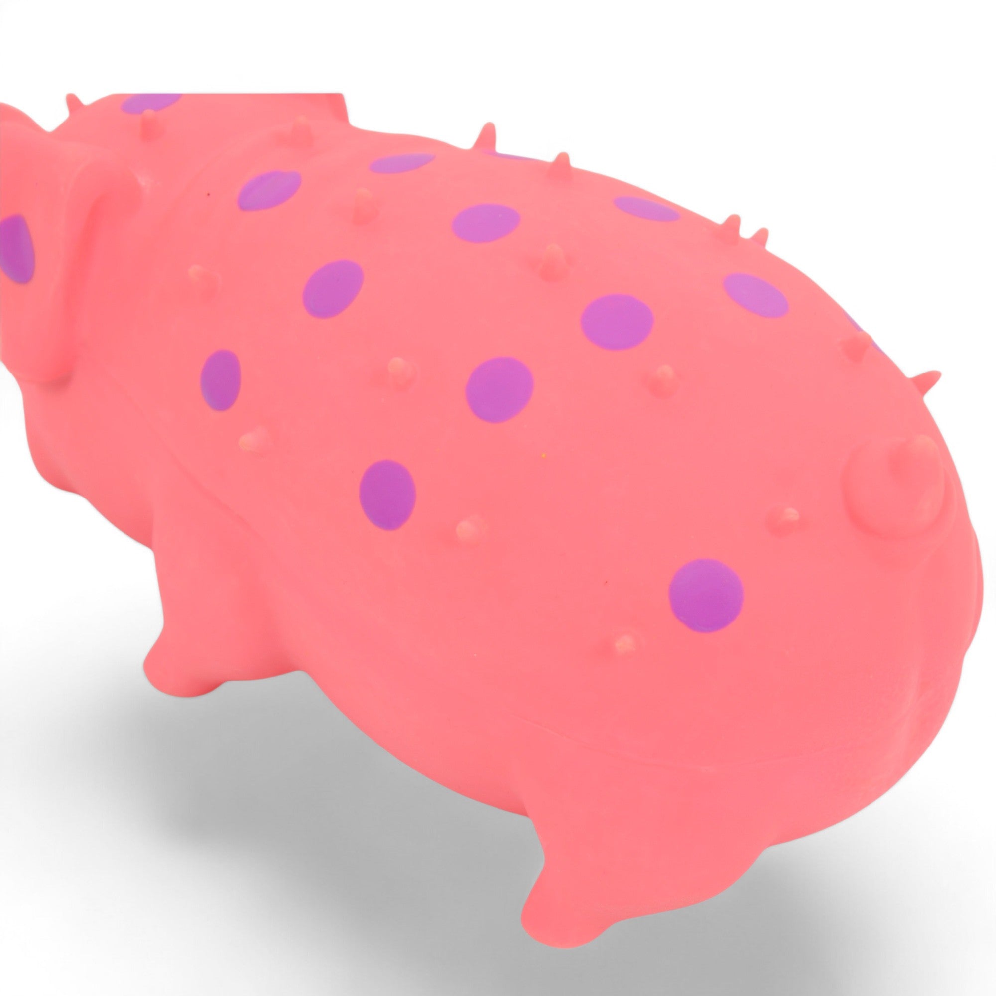 Alilang Colorful Squeaky Pig Dog Toys - Soft Rubber Animal Chew Toys for Interactive Play, Durable and Fun for Small to Medium Dogs