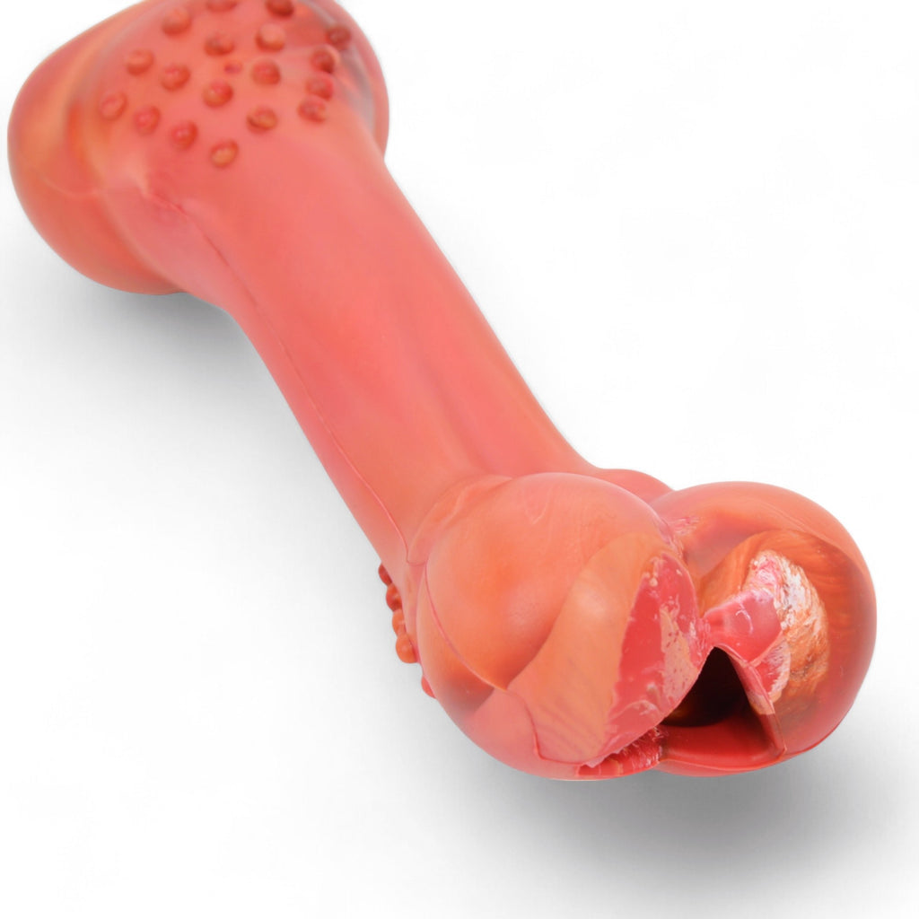 Alilang Interactive Dog Chew Bone Squeaker Natural Rubber Durable Design for Medium and Large Dogs
