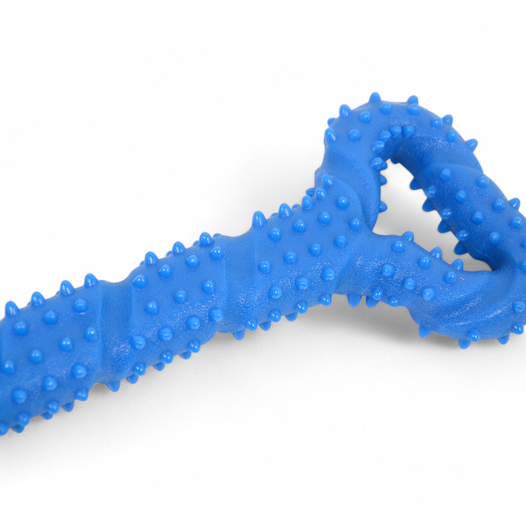 Alilang Durable Textured Chew Toy for Dogs with Double Handle Design TPR Material for Active Play and Dental Health