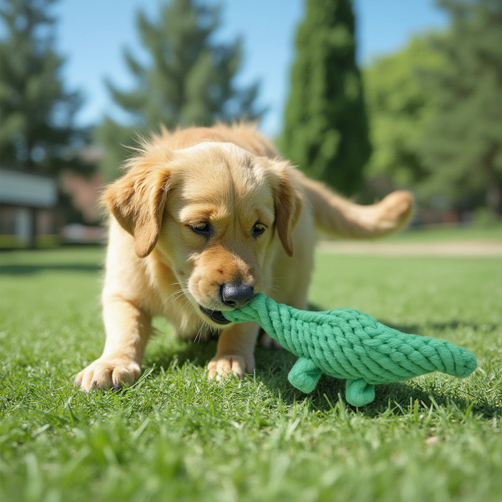 Durable Dog Rope Chew Toy for Interactive Play, Fun for Small to Medium Dogs, Elephant Design