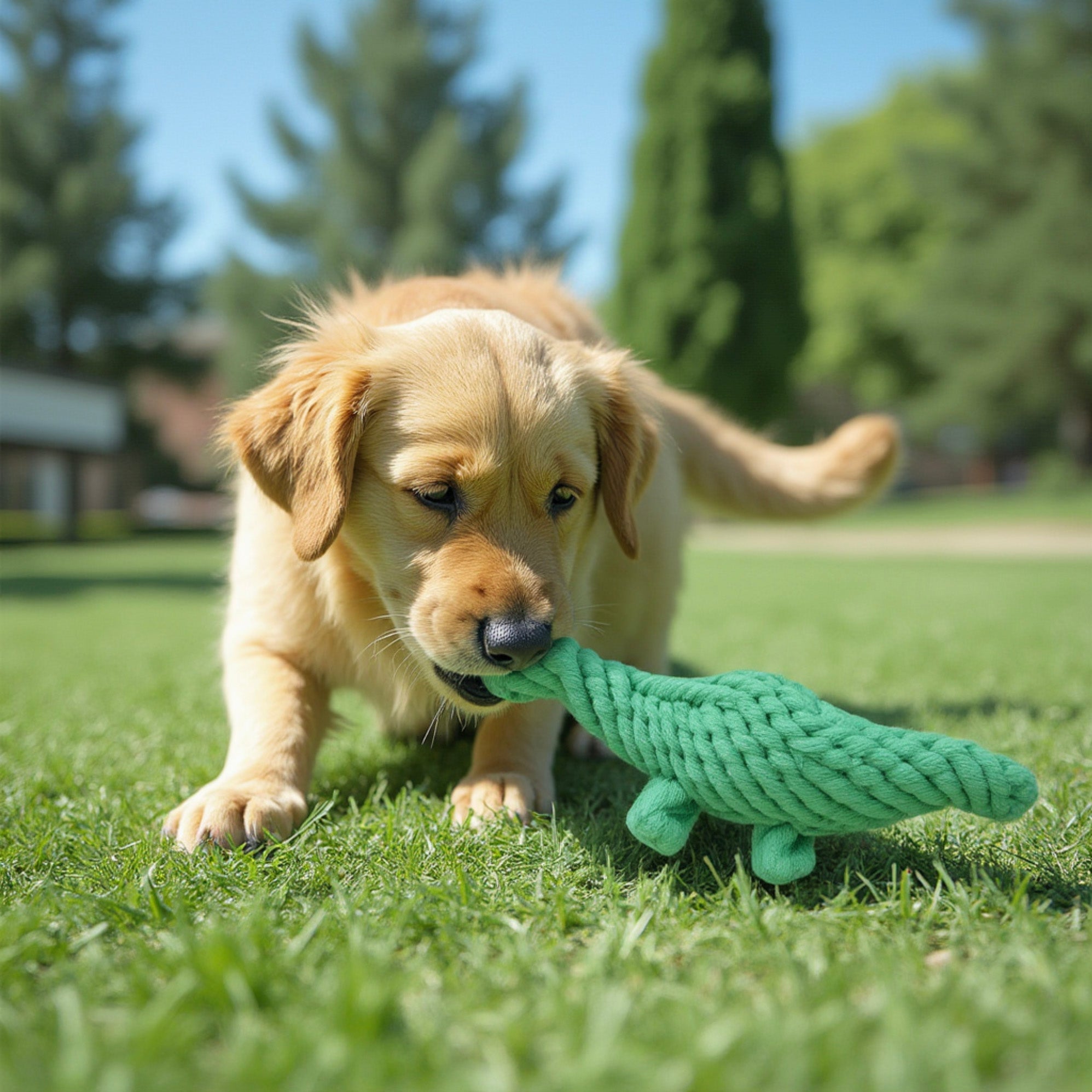 Durable Dog Rope Chew Toy for Interactive Play, Fun for Small to Medium Dogs, Elephant Design