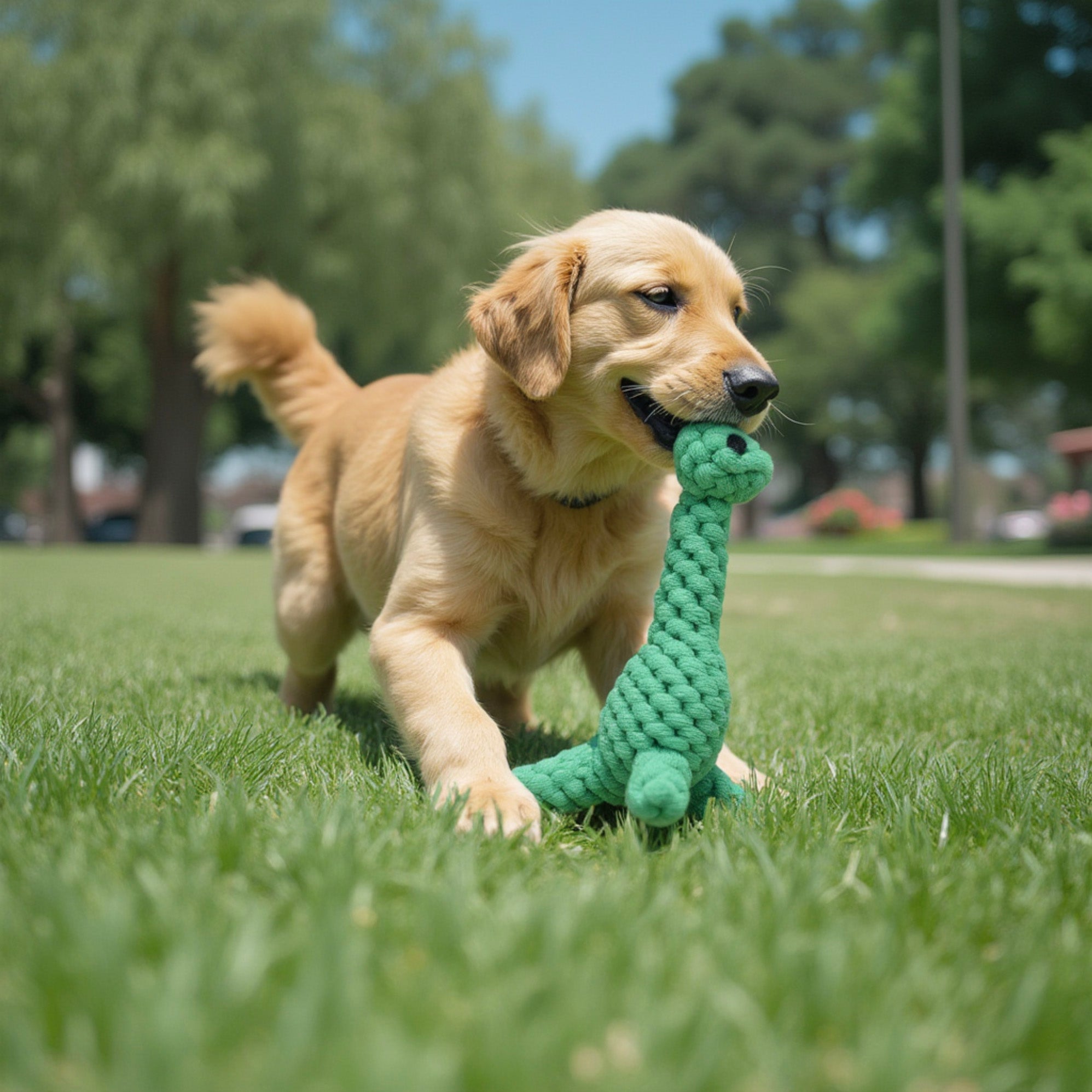 Durable Dog Rope Chew Toy for Interactive Play, Fun for Small to Medium Dogs, Elephant Design