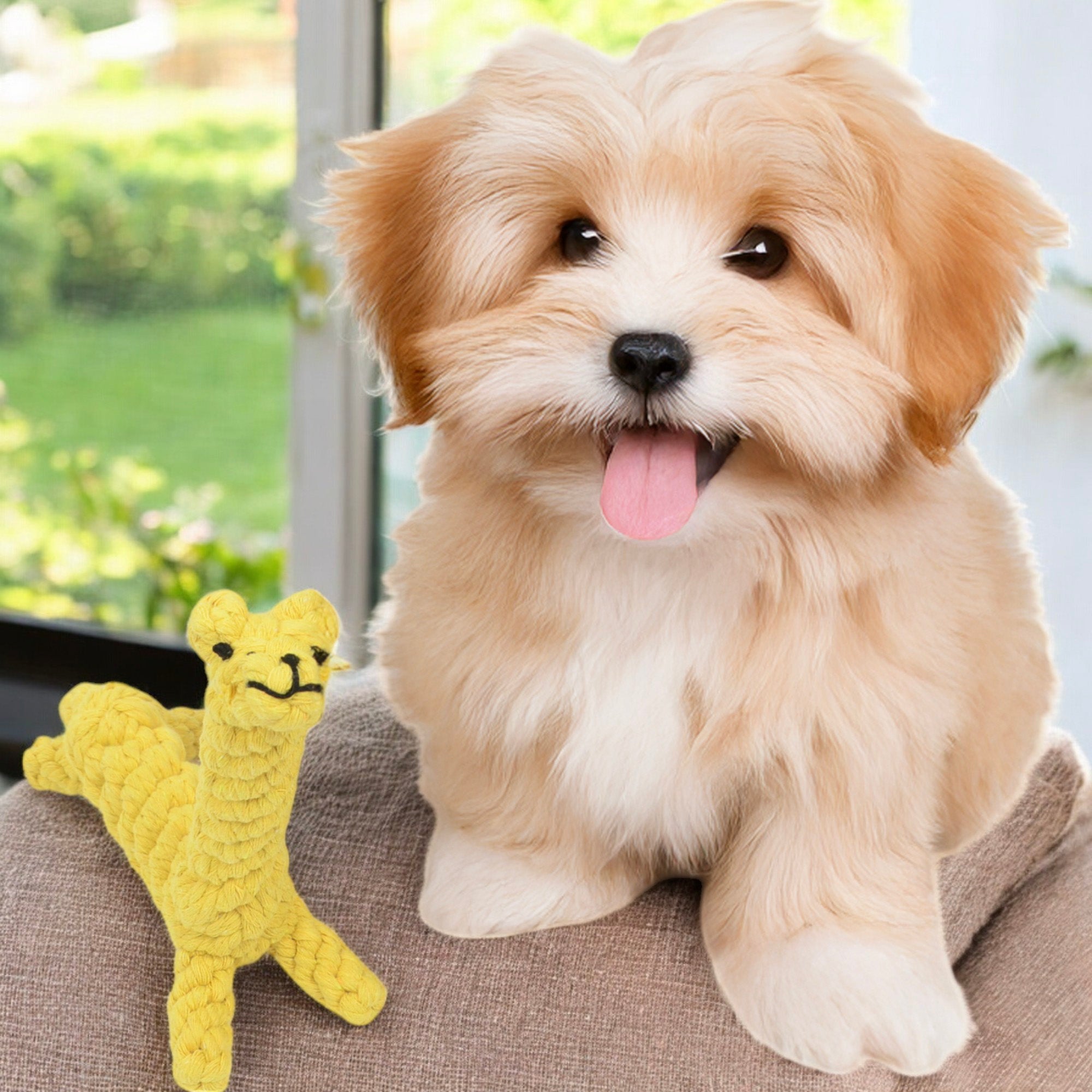 Durable Dog Rope Chew Toy for Interactive Play, Fun for Small to Medium Dogs, Elephant Design