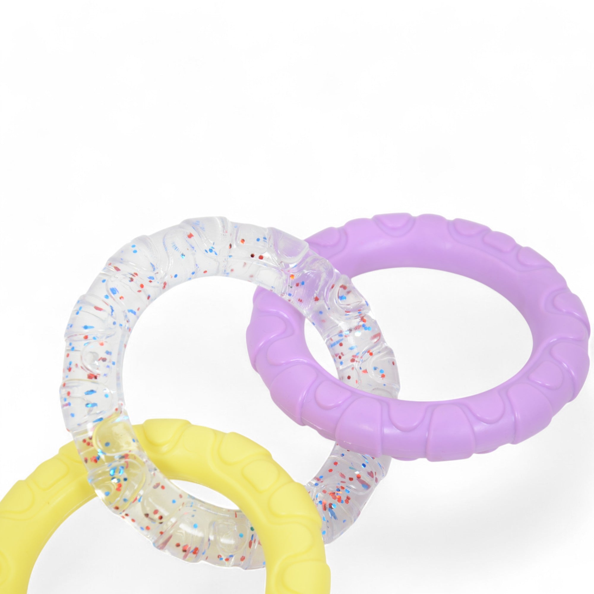 Dog Chew Toy TPR Material Rings Set of Three Durable Tug-of-war Interactive Toy