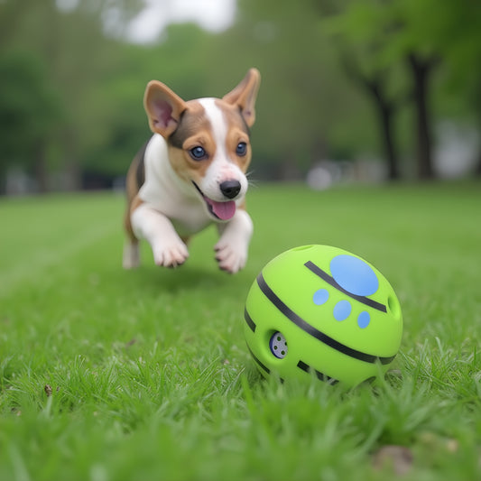 Alilang Interactive Squeaky Dog Toy Ball - Durable & Chew - Resistant