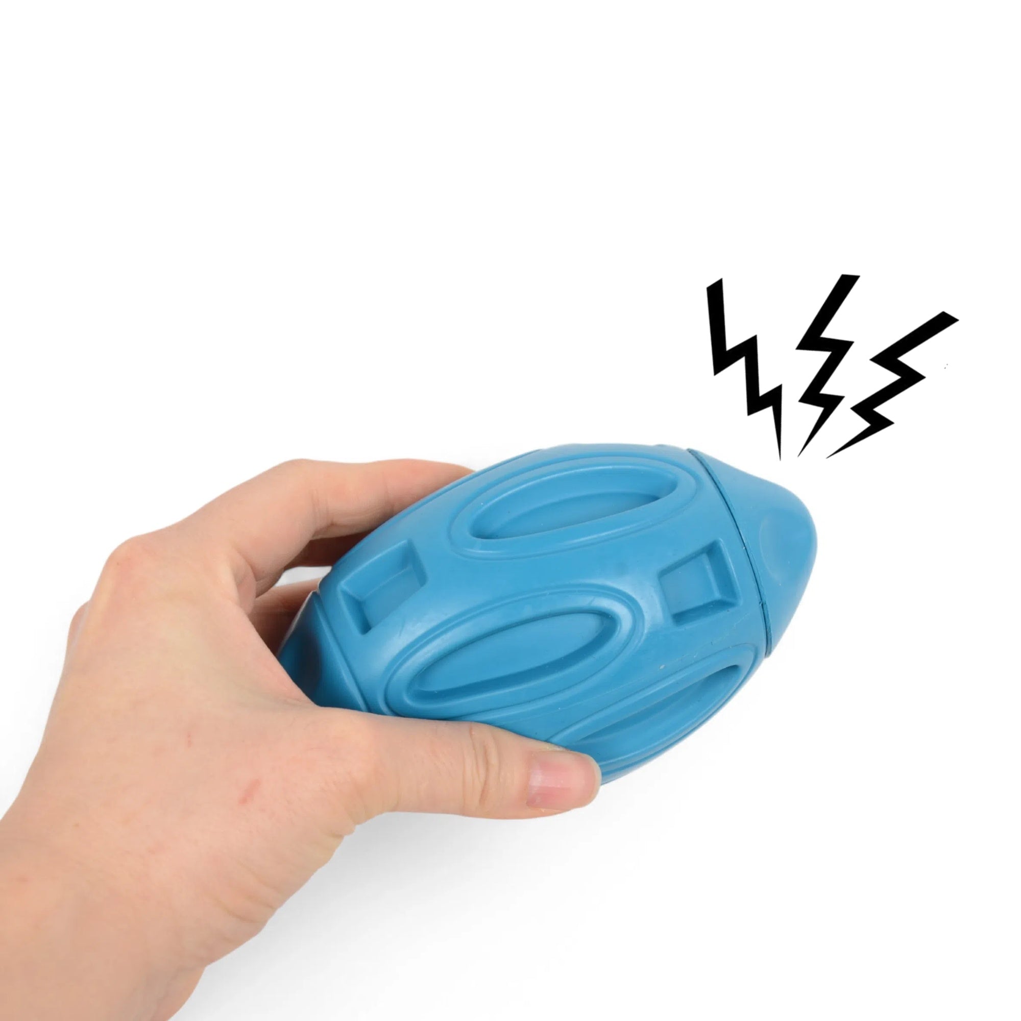 Alilang High Quality Rubber Squeaky Rugby - Shaped Dog Toy Durable Pet Toy Ball