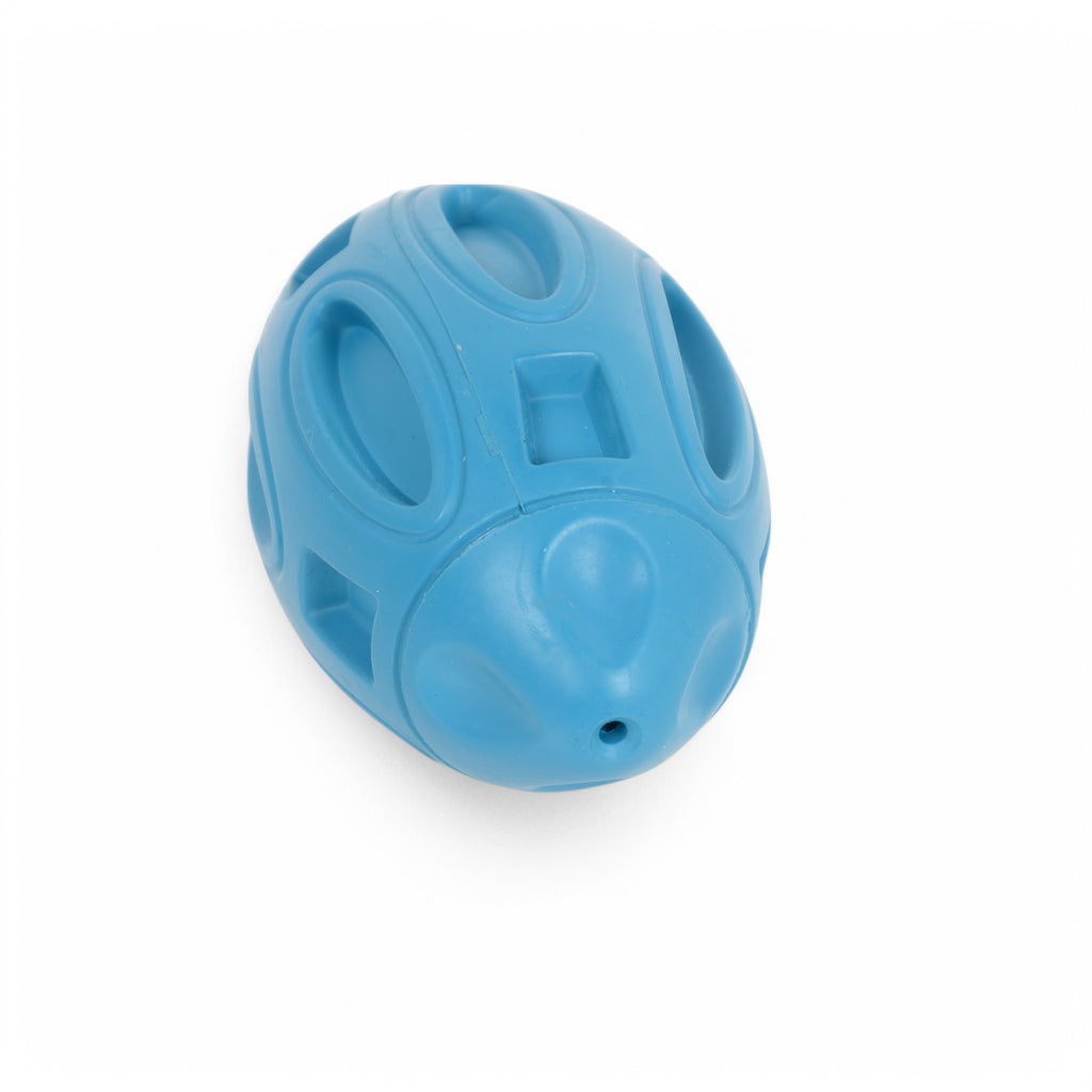 Alilang High Quality Rubber Squeaky Rugby - Shaped Dog Toy Durable Pet Toy Ball