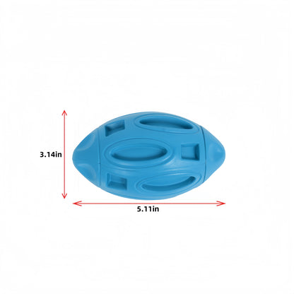 Alilang High Quality Rubber Squeaky Rugby - Shaped Dog Toy Durable Pet Toy Ball