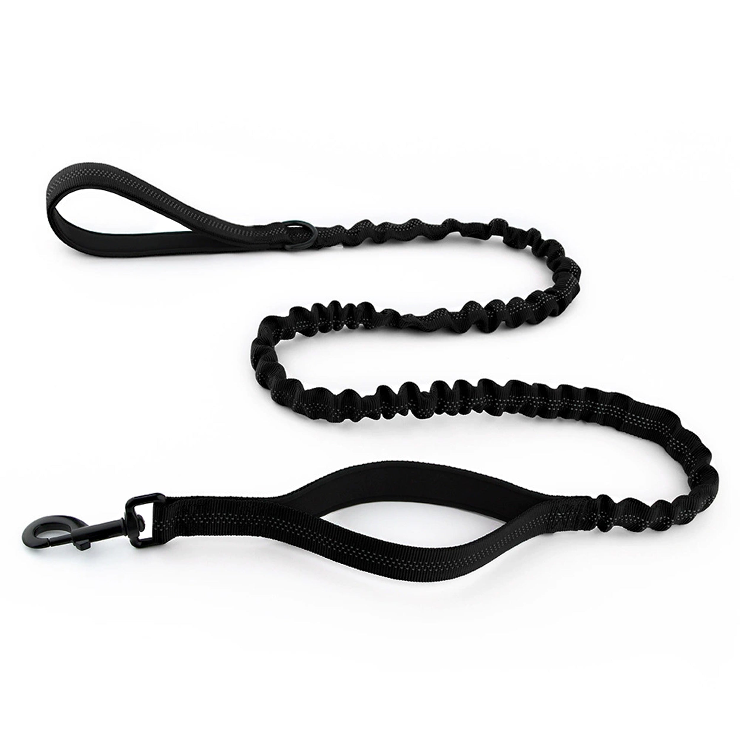 Anna-Kaci Dog Leash Reflective Comfort Dual Handle Elastic Pet Training Leash