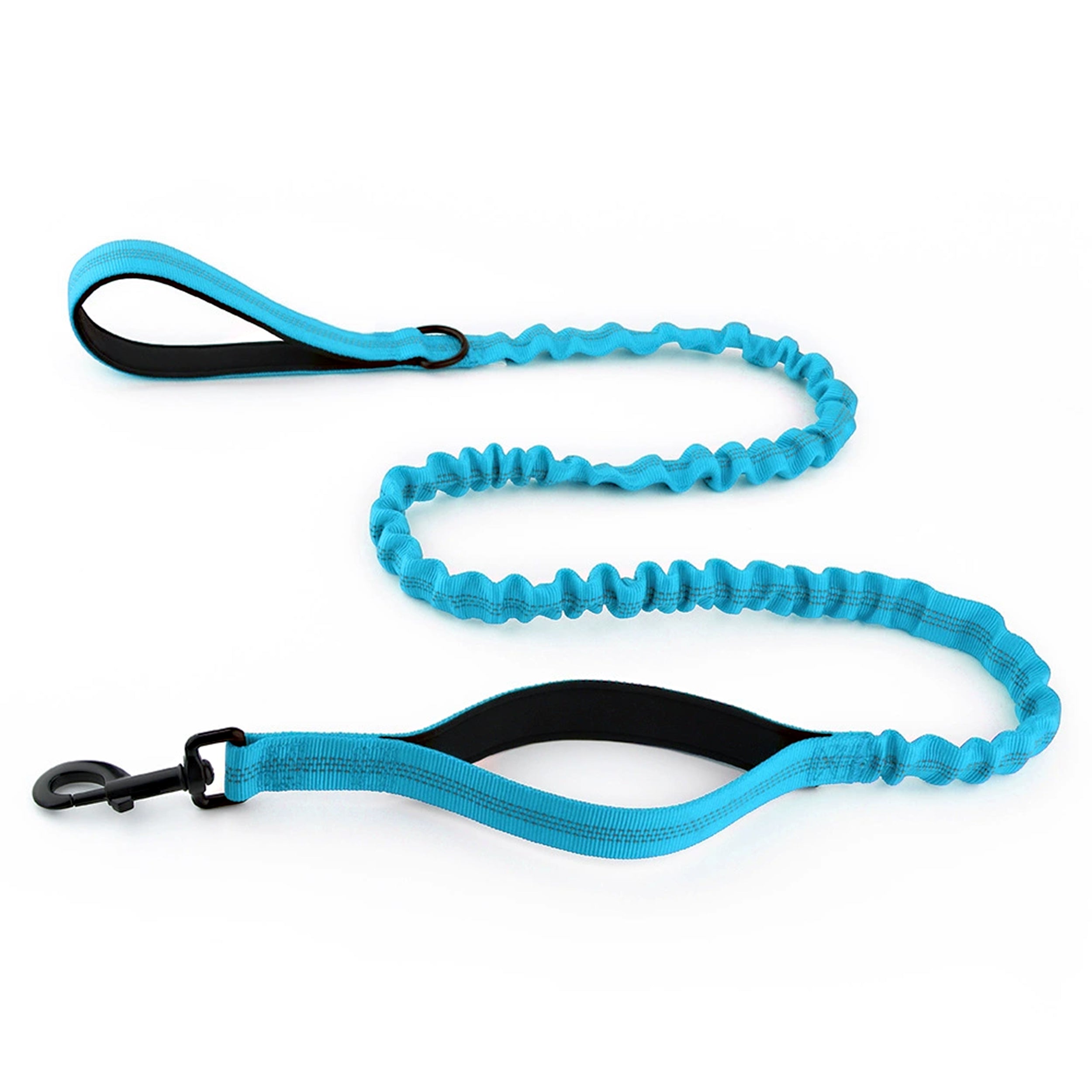 Anna-Kaci Dog Leash Reflective Comfort Dual Handle Elastic Pet Training Leash
