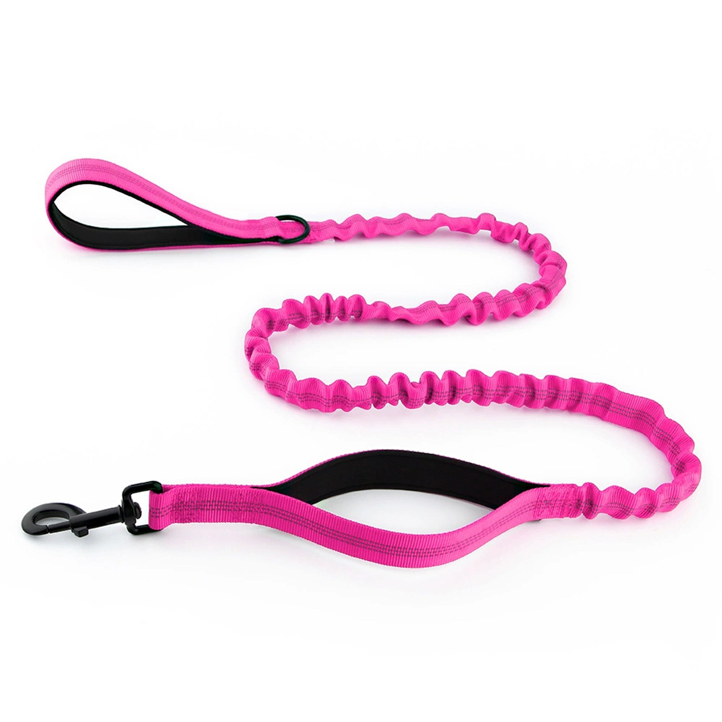 Anna-Kaci Dog Leash Reflective Comfort Dual Handle Elastic Pet Training Leash