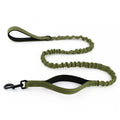 Anna-Kaci Dog Leash Reflective Comfort Dual Handle Elastic Pet Training Leash