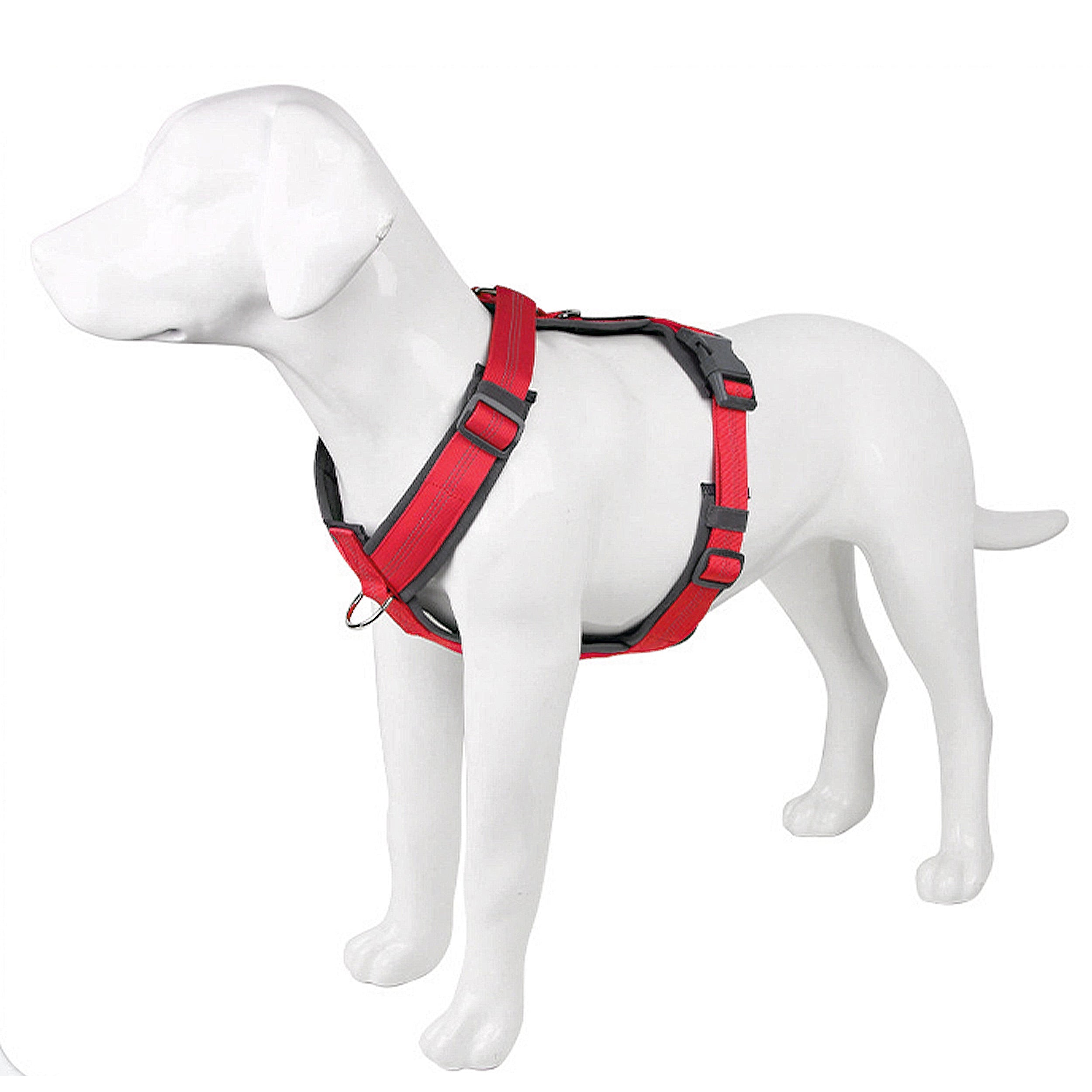Anna-Kaci No Pull Dog Harness Reflective Adjustable Soft Padded Step-In Pet Harness for All Breeds