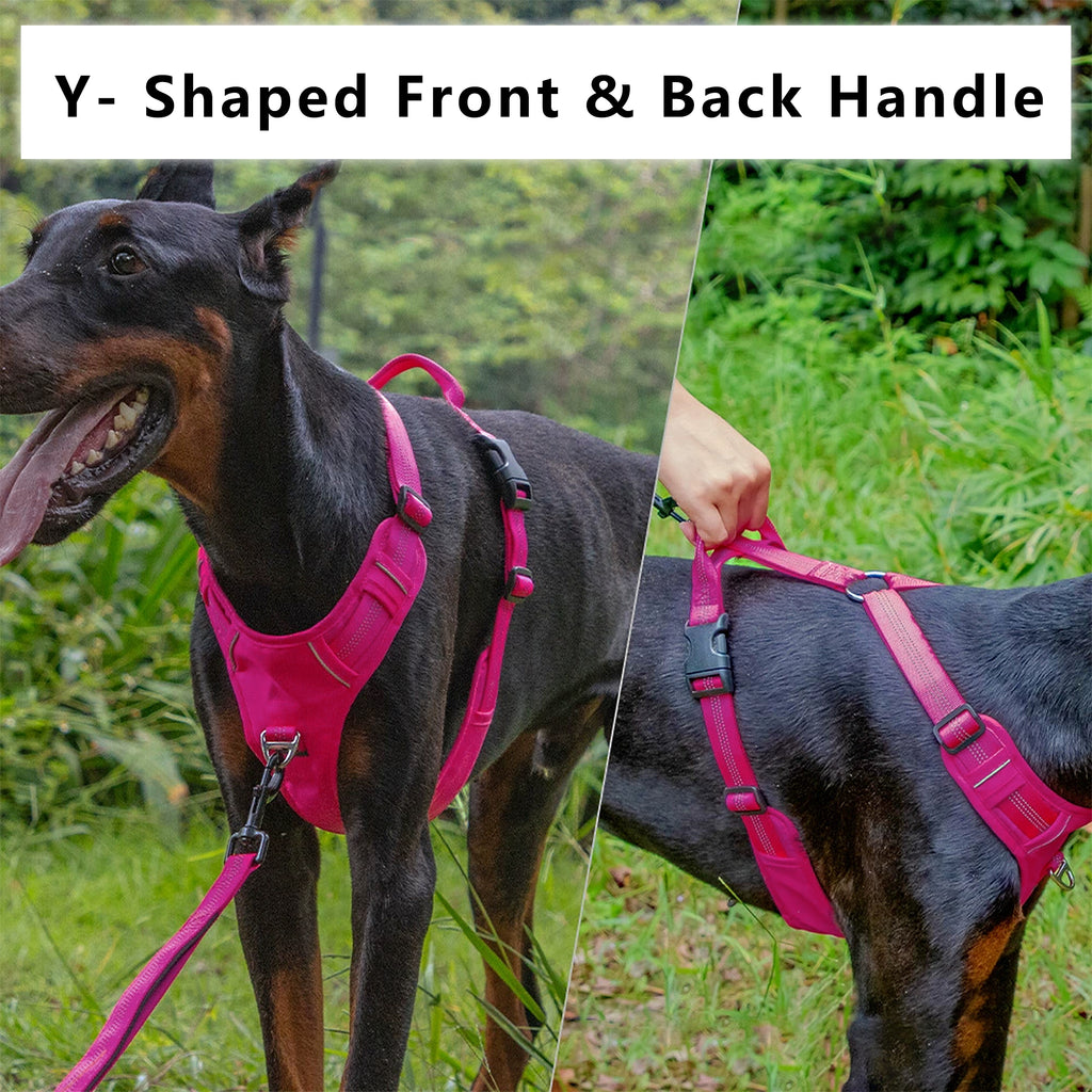 Anna-Kaci No Pull Dog Harness Reflective Adjustable Breathable Mesh Padded Pet Harness for All Breeds