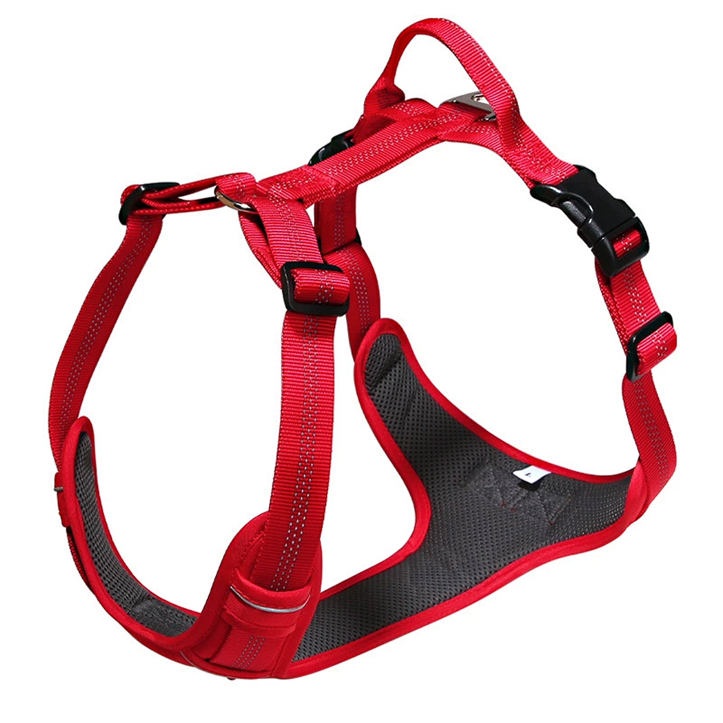 Anna-Kaci No Pull Dog Harness Reflective Adjustable Breathable Mesh Padded Pet Harness for All Breeds