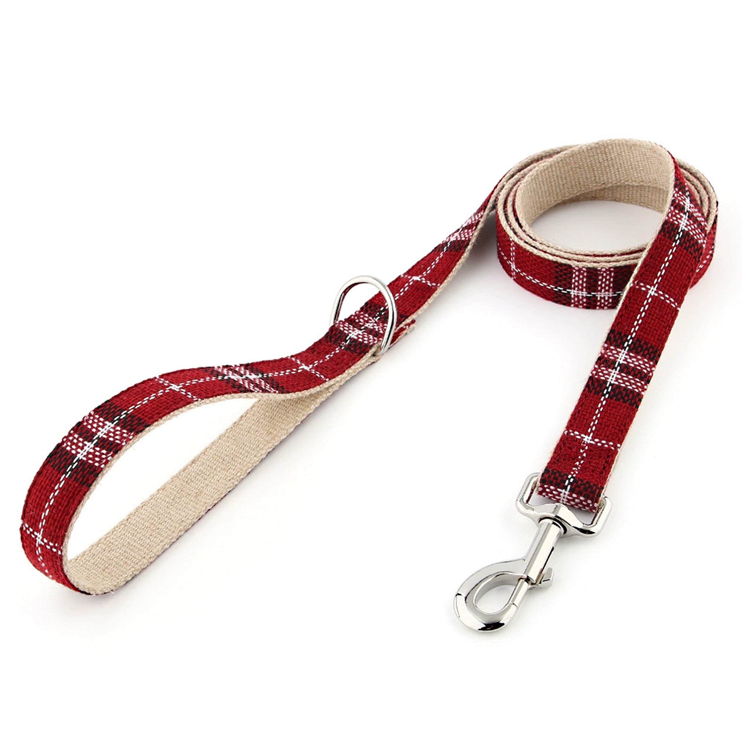 Anna-Kaci Dog Leash Lightweight Soft Comfort Cotton-Linen Pet Training Leash 4ft and 5ft