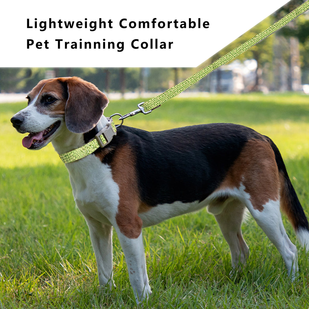 Anna-Kaci Dog Collar Adjustable Lightweight Comfort Cotton-Linen Pet Collars for All Breeds