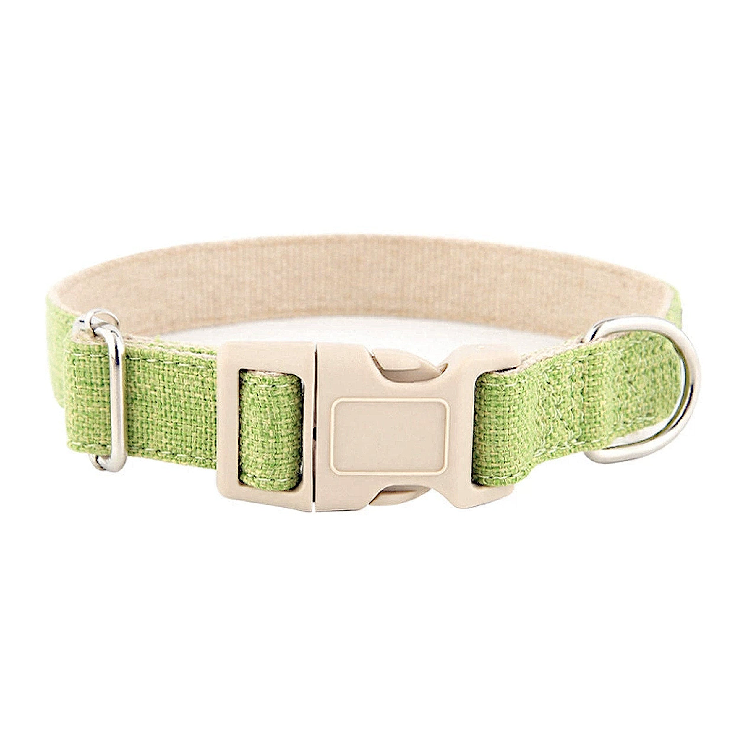 Anna-Kaci Dog Collar Adjustable Lightweight Comfort Cotton-Linen Pet Collars for All Breeds