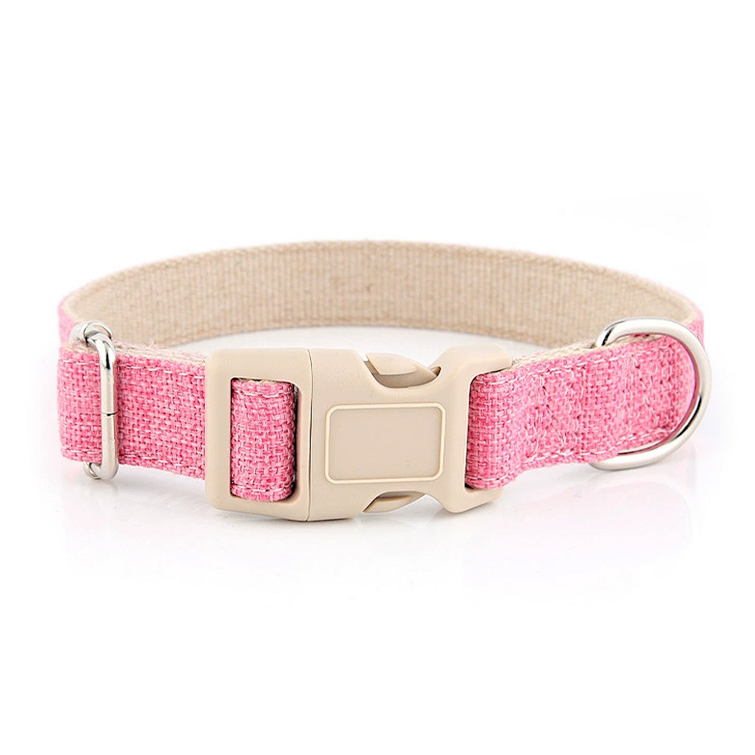 Anna-Kaci Dog Collar Adjustable Lightweight Comfort Cotton-Linen Pet Collars for All Breeds