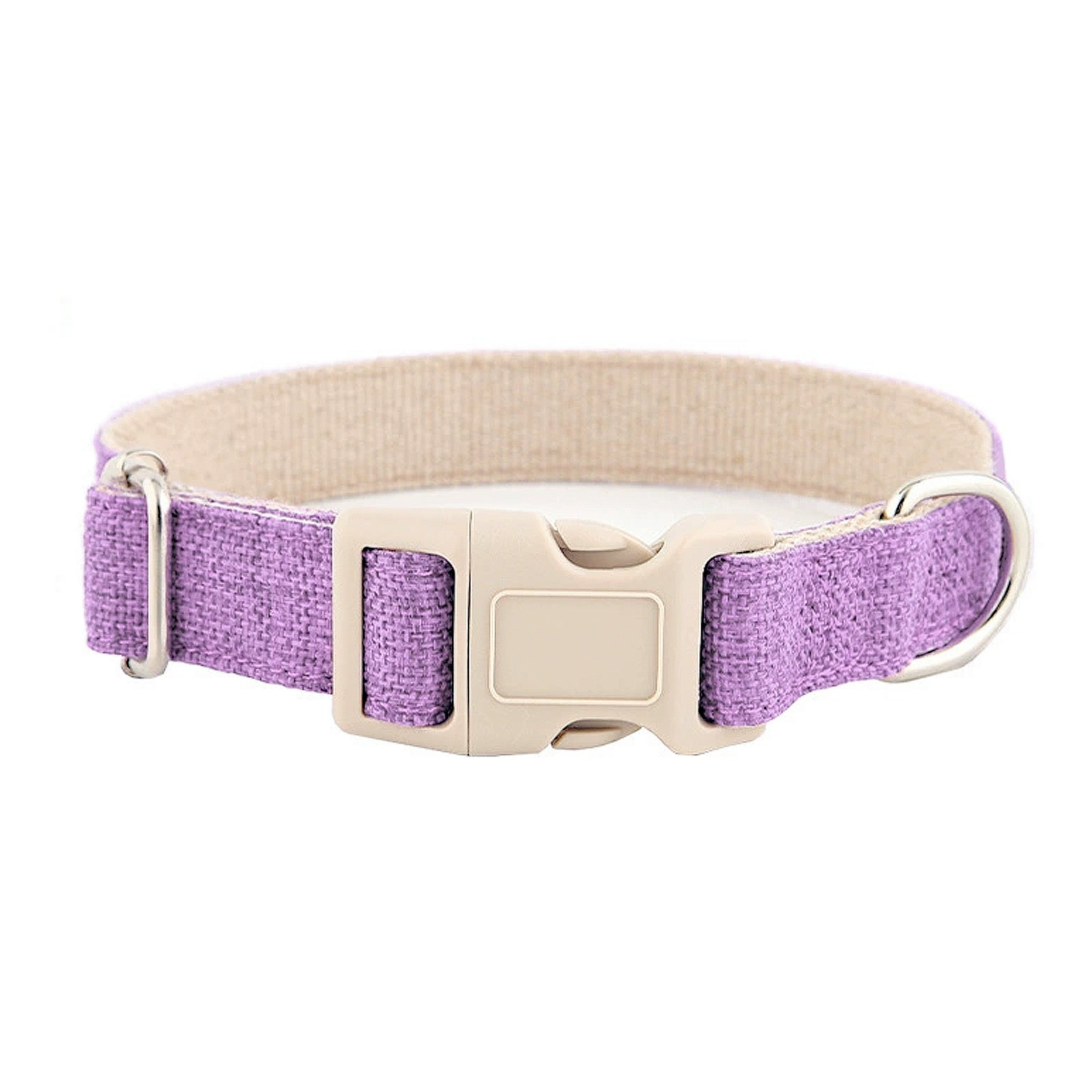 Anna-Kaci Dog Collar Adjustable Lightweight Comfort Cotton-Linen Pet Collars for All Breeds