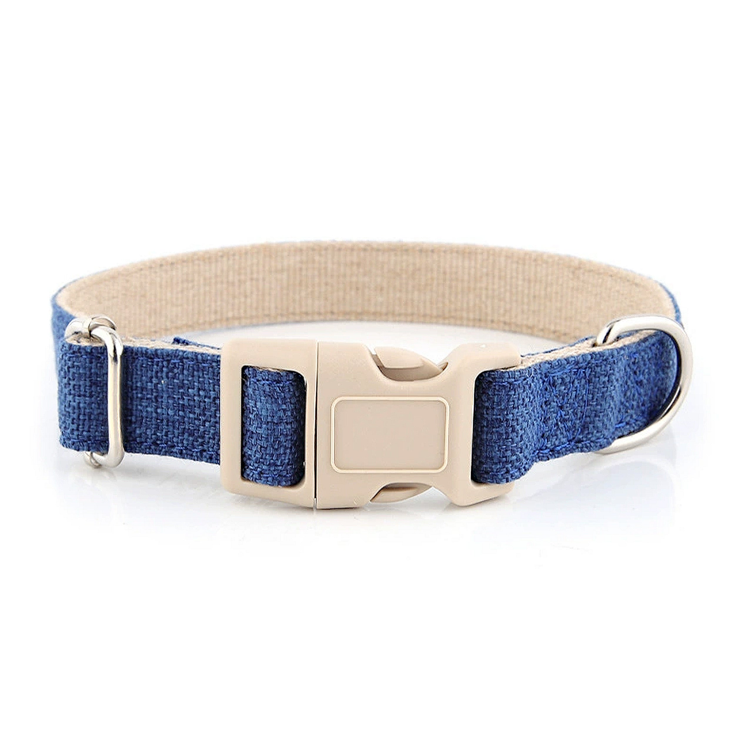 Anna-Kaci Dog Collar Adjustable Lightweight Comfort Cotton-Linen Pet Collars for All Breeds