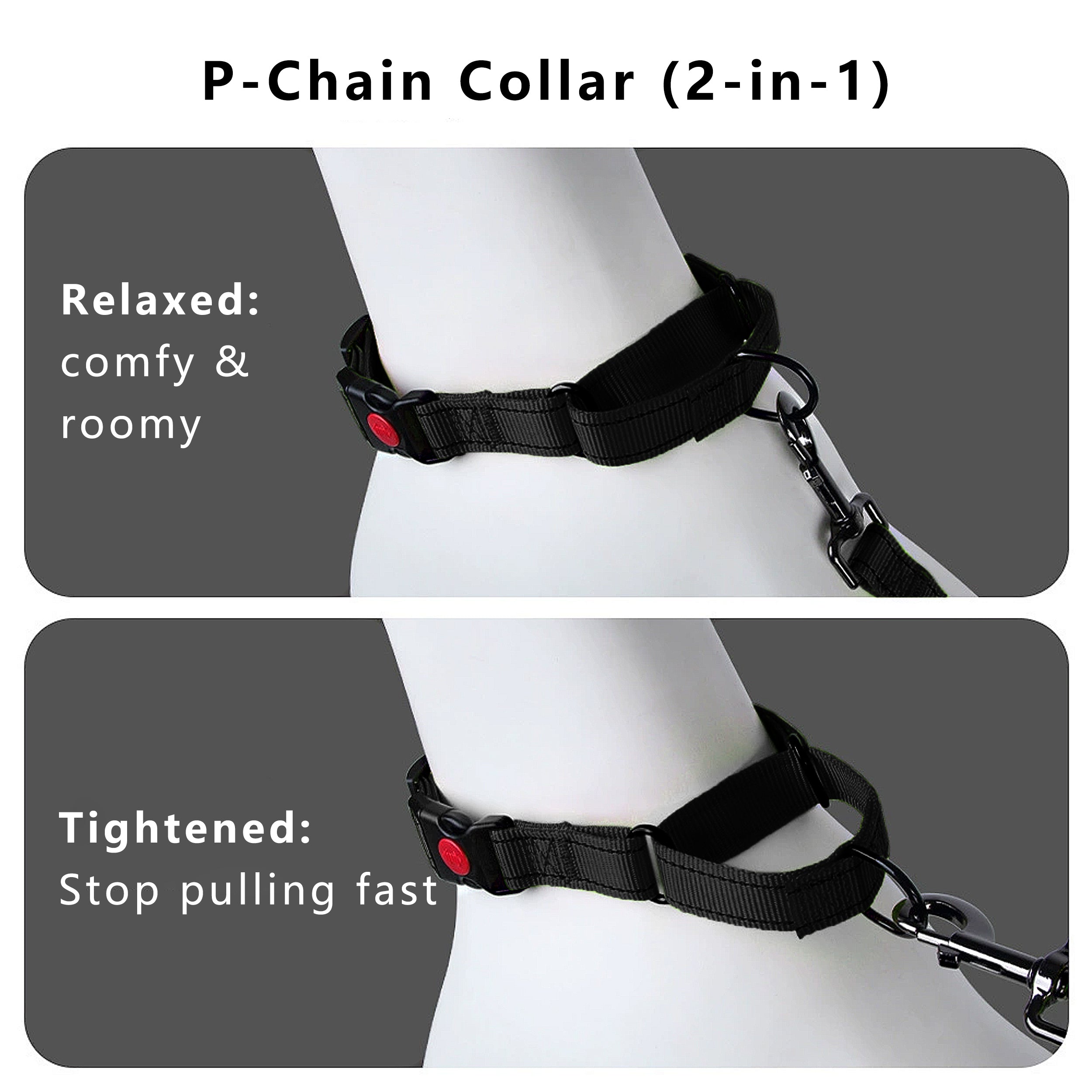 Anna-Kaci Dog Collar Adjustable Reflective Comfort Nylon Pet Collars for All Breeds