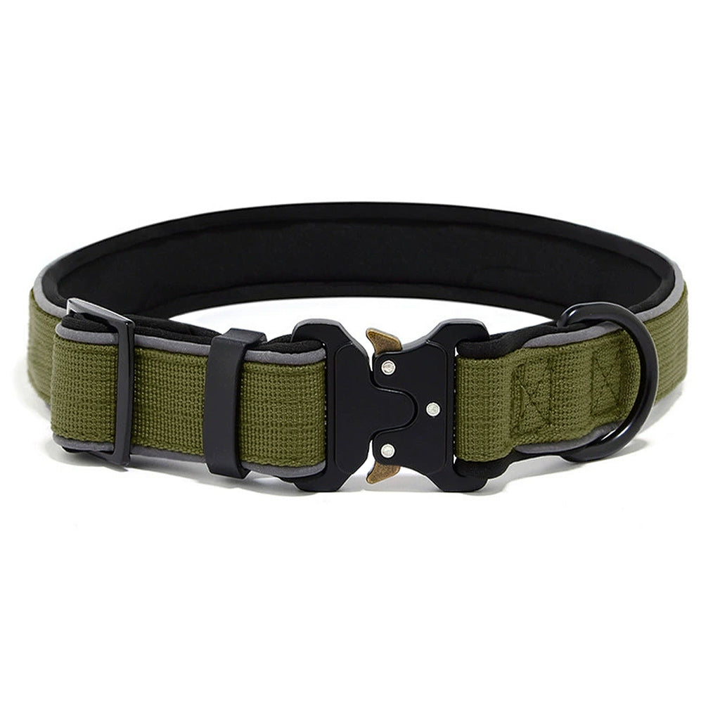 Anna-Kaci Dog Collar Reflective Comfort Padded Adjustable Adventure Nylon Pet Collars for All Breeds