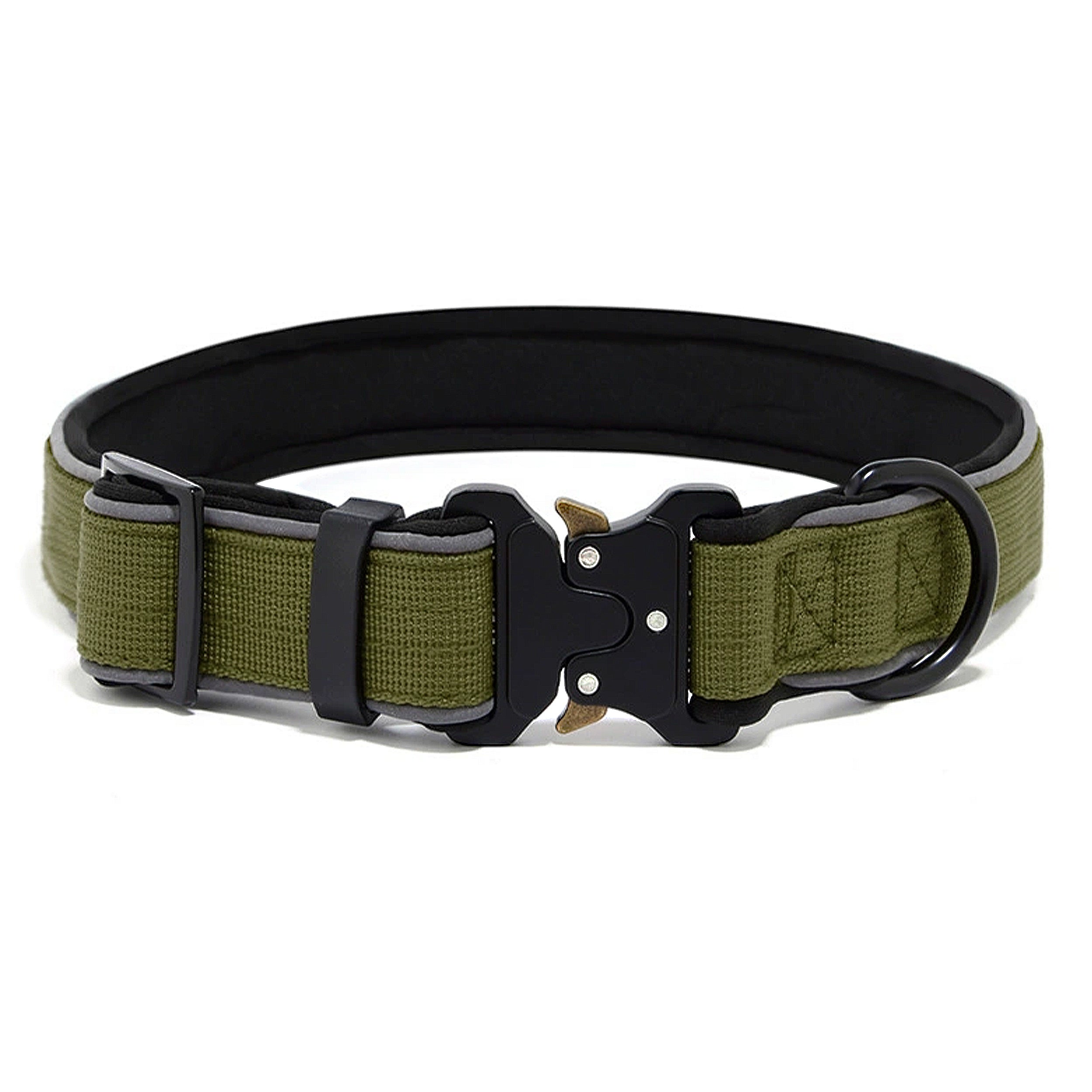 Anna-Kaci Dog Collar Reflective Comfort Padded Adjustable Adventure Nylon Pet Collars for All Breeds