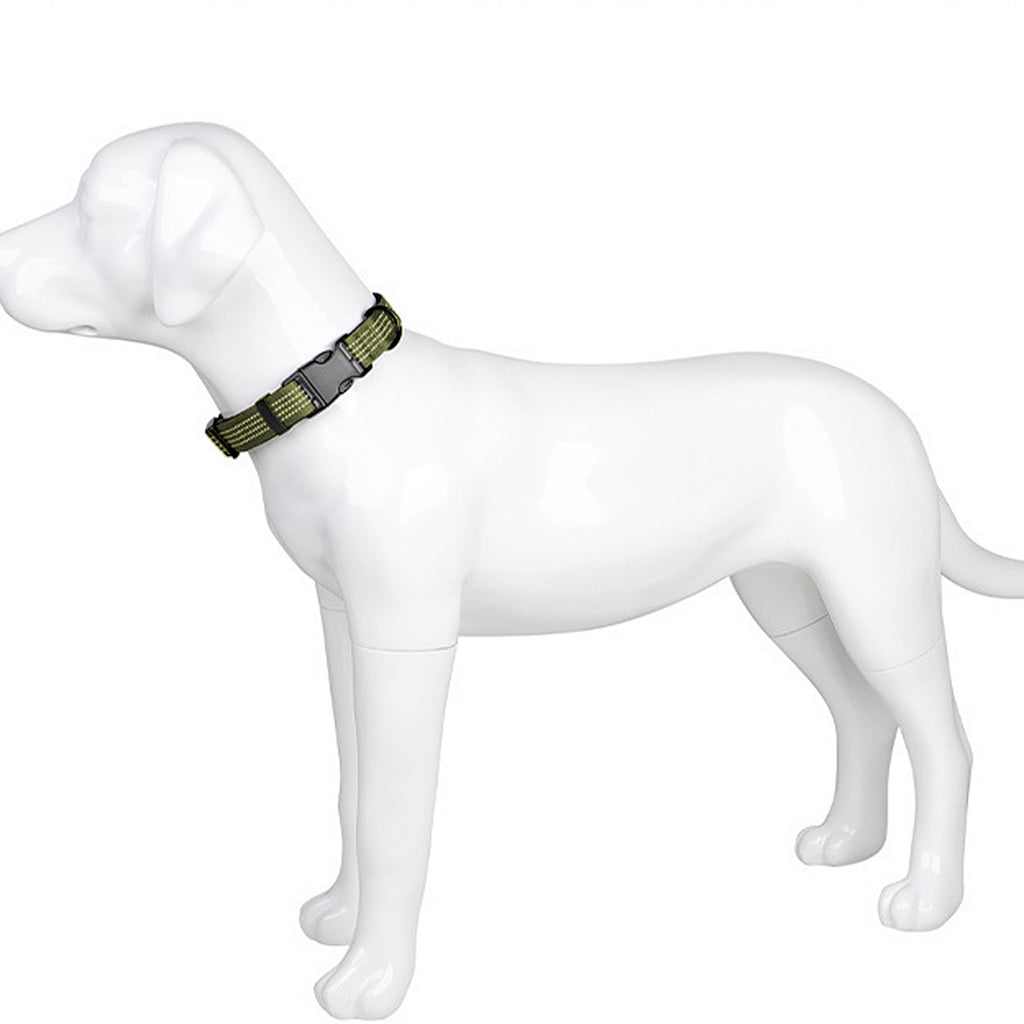 Anna-Kaci Dog Collar Reflective Soft Padded Adjustable Comfort Nylon Collars for All Breeds