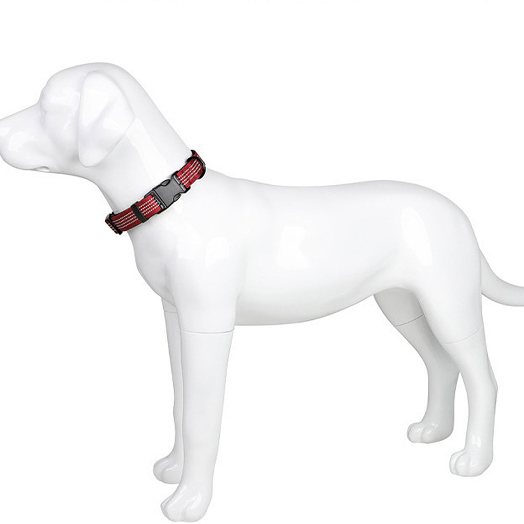Anna-Kaci Dog Collar Reflective Soft Padded Adjustable Comfort Nylon Collars for All Breeds