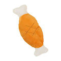 Anna-Kaci Dog Plush Squeaky Chew Toys for Interactive Pet Training, Puppy Teething Chewing, Chicken Leg Shape