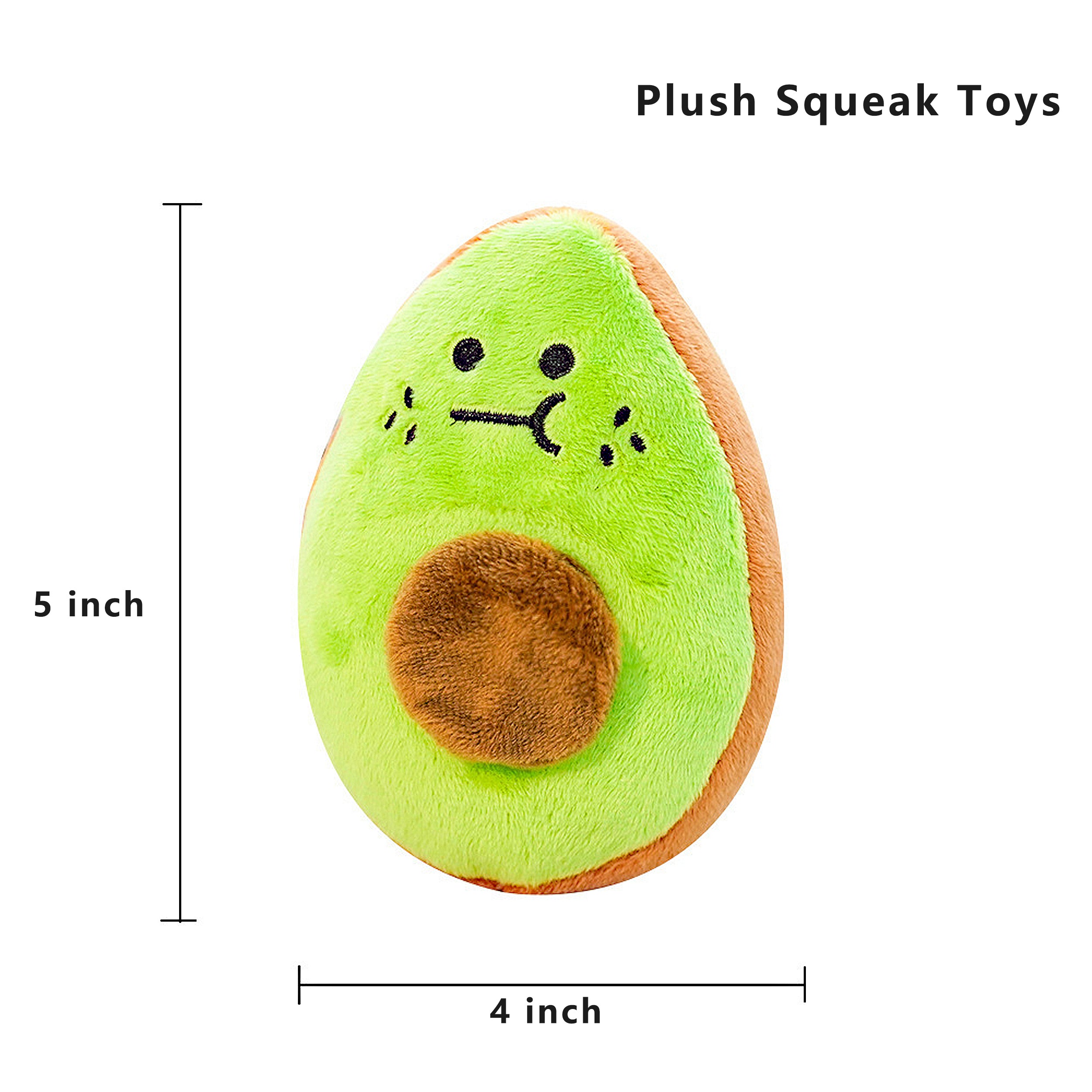 Anna-Kaci Interactive Dog Plush Squeaky Chew Toys for Pet Training, Puppy Teeth Cleaning