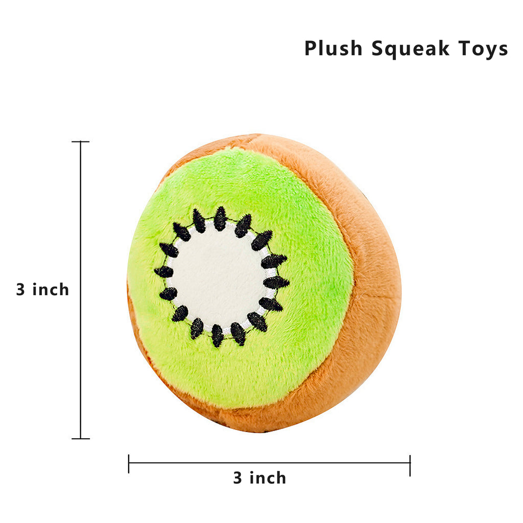 Anna-Kaci Interactive Dog Plush Squeaky Chew Toys for Pet Training, Puppy Teeth Cleaning