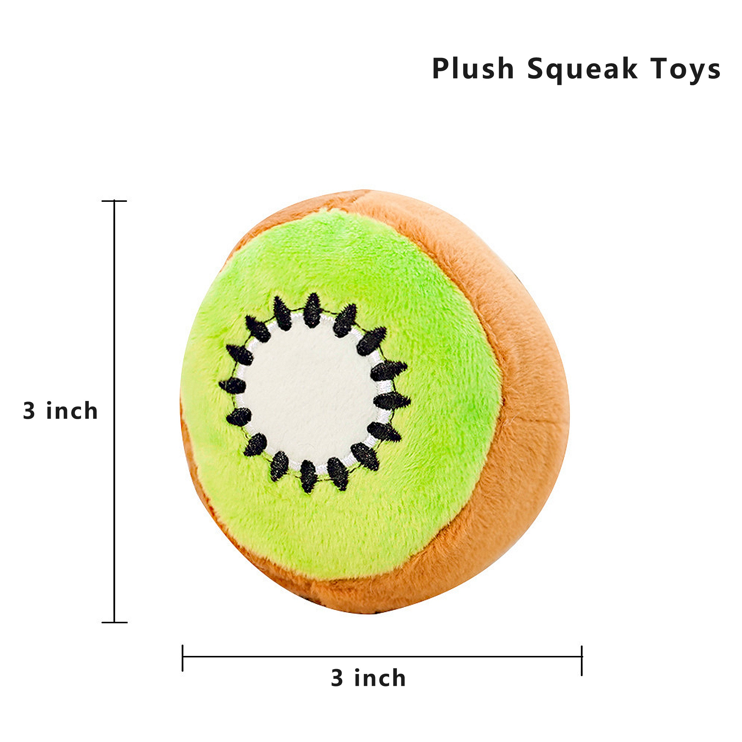 Anna-Kaci Interactive Dog Plush Squeaky Chew Toys for Pet Training, Puppy Teeth Cleaning