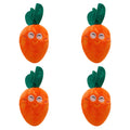 Anna-Kaci Interactive Dog Plush Squeaky Chew Toys for Pet Training, Puppy Teeth Cleaning, Carrot Shape