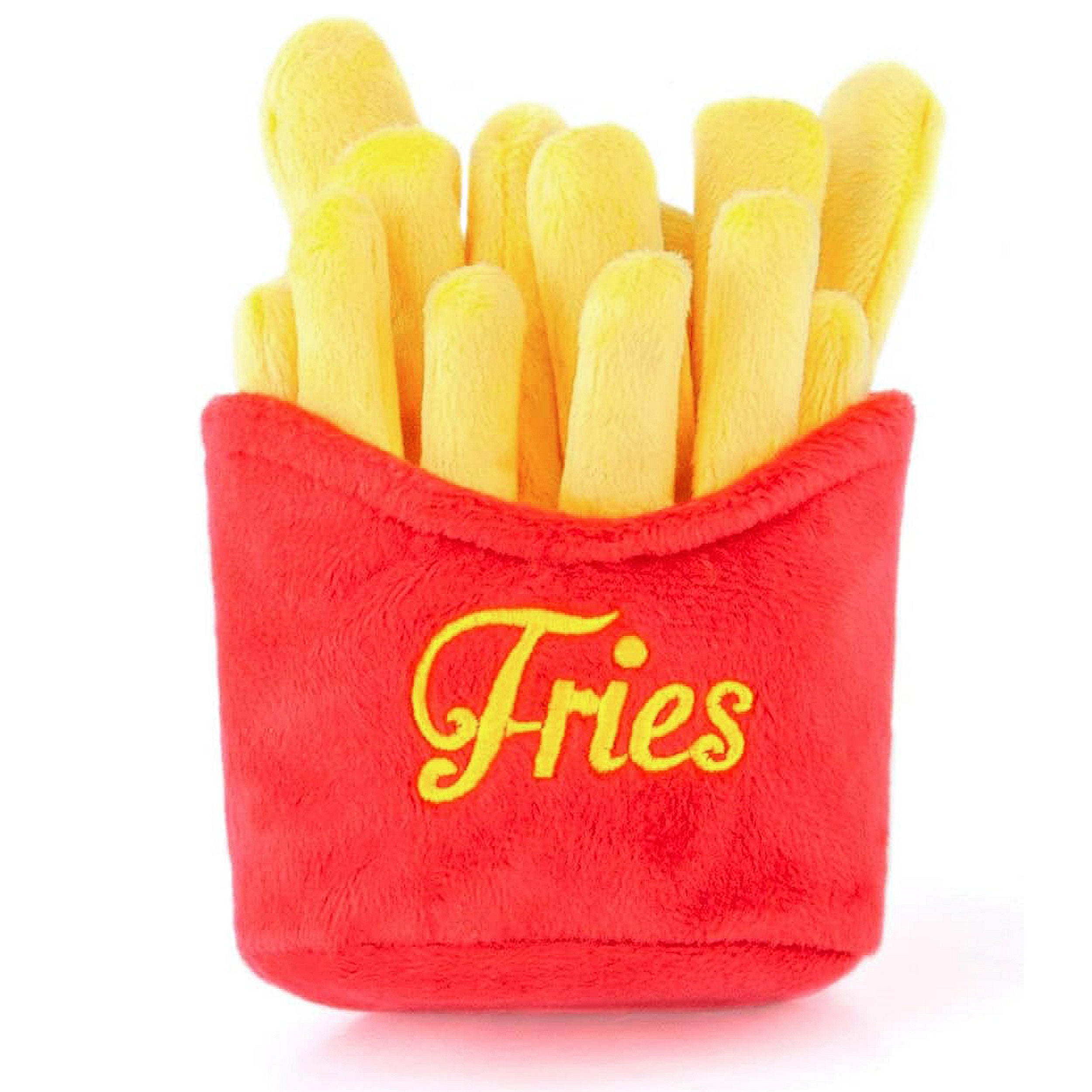 Anna-Kaci Interactive Dog Simulation Fast Food Themed Plush Squeaky Toys for Pet Training, Puppy Chewing