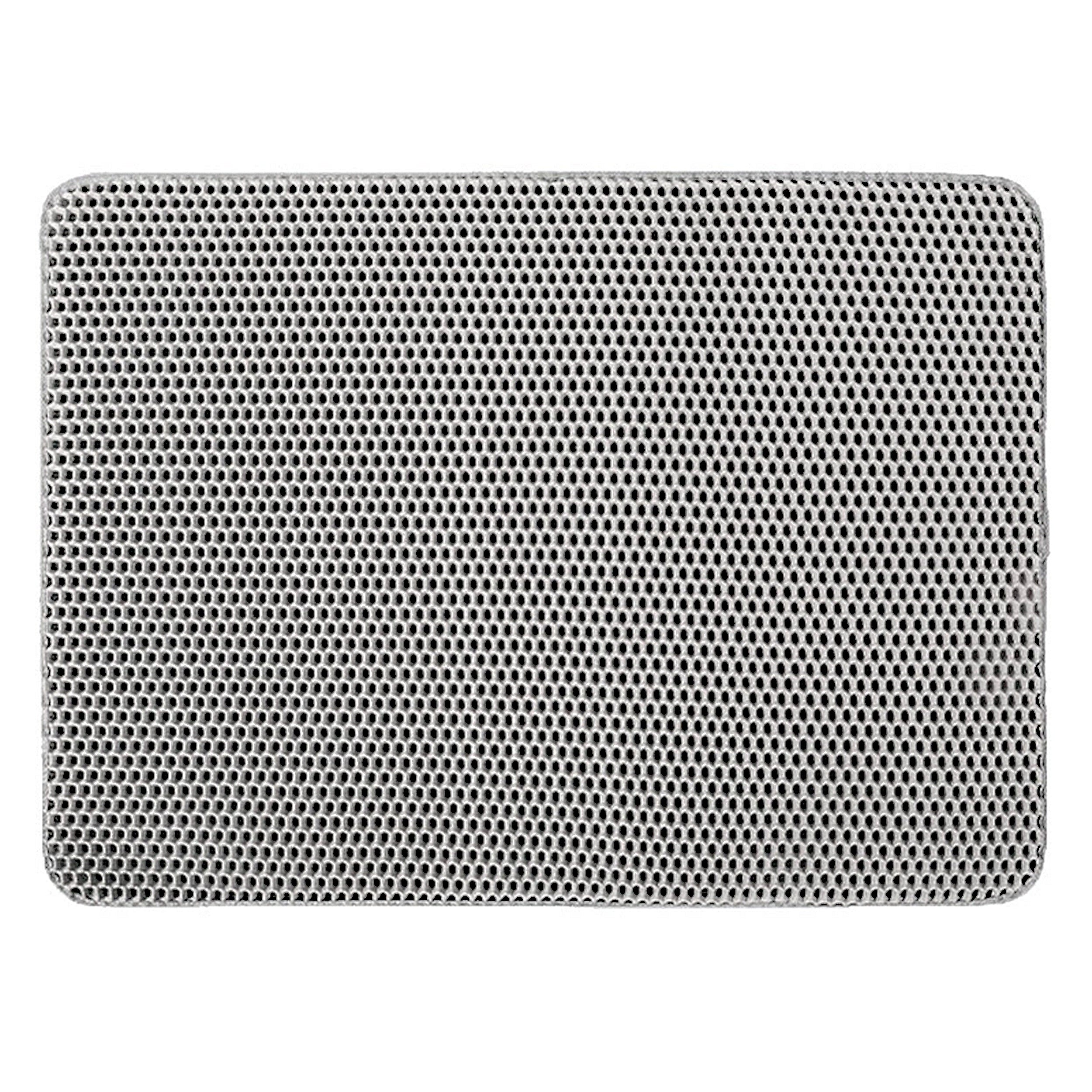 Anna-Kaci Cat Litter Trapping Mat 24*18in Double Layer Honeycomb Design Soft EVA Non Slip Easy Clean
