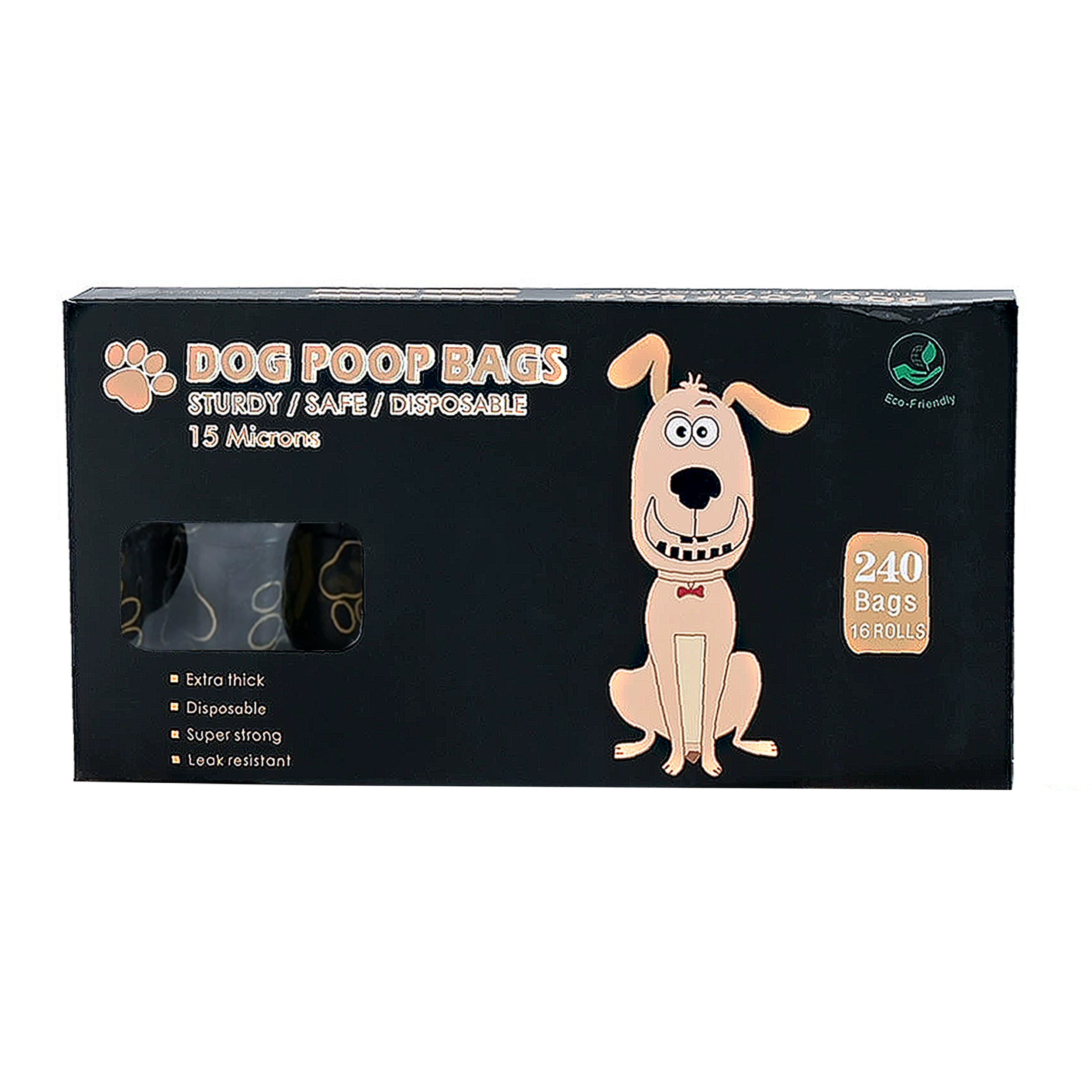 Anna-Kaci Dog Waste Bags 240 Bags in 16 Rolls Leakproof Easy Tear Unscented Pet Cleanup Bags
