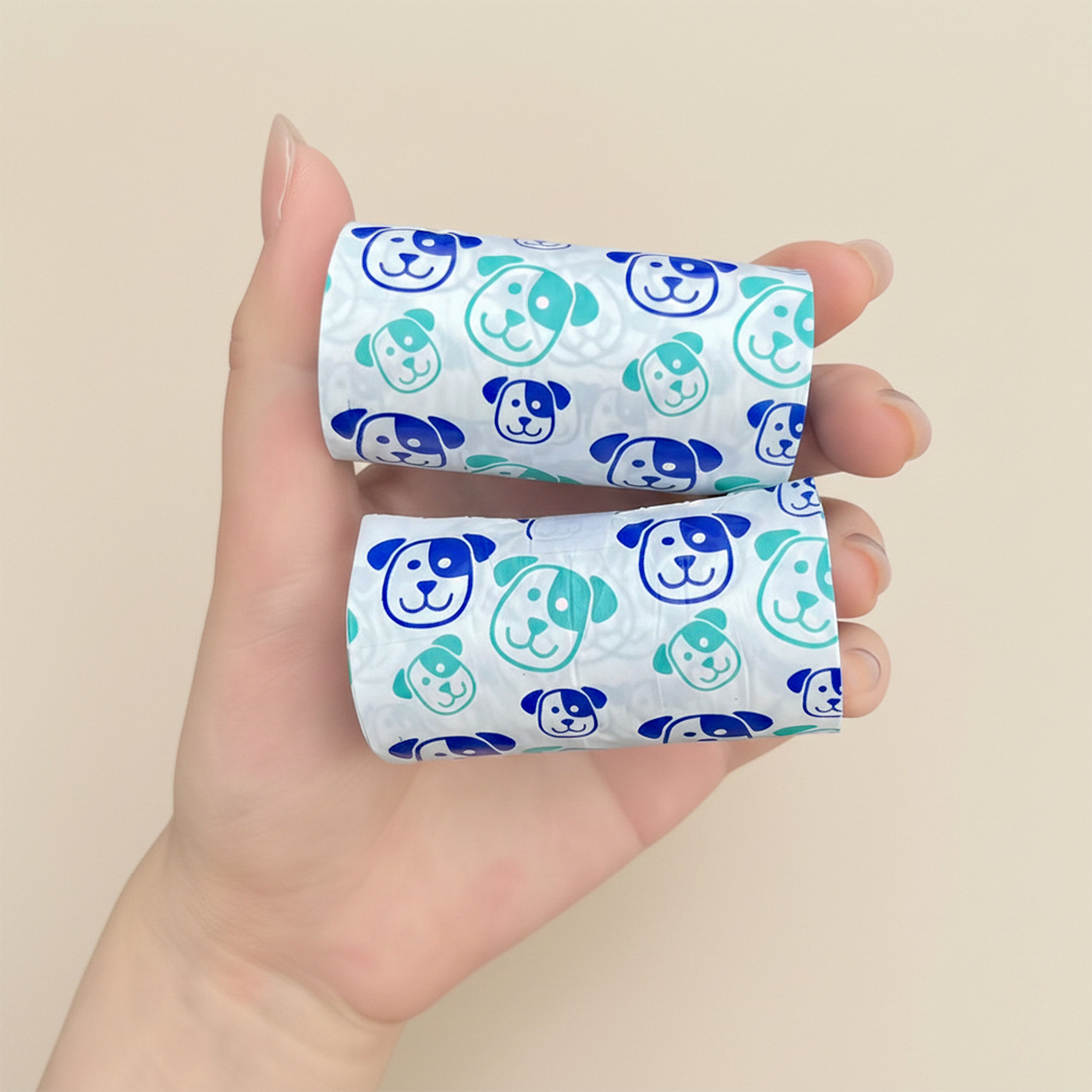 Anna-Kaci Dog Waste Bags 240 Bags in 16 Rolls Printed Easy Tear Leakproof Pet Cleanup Bags