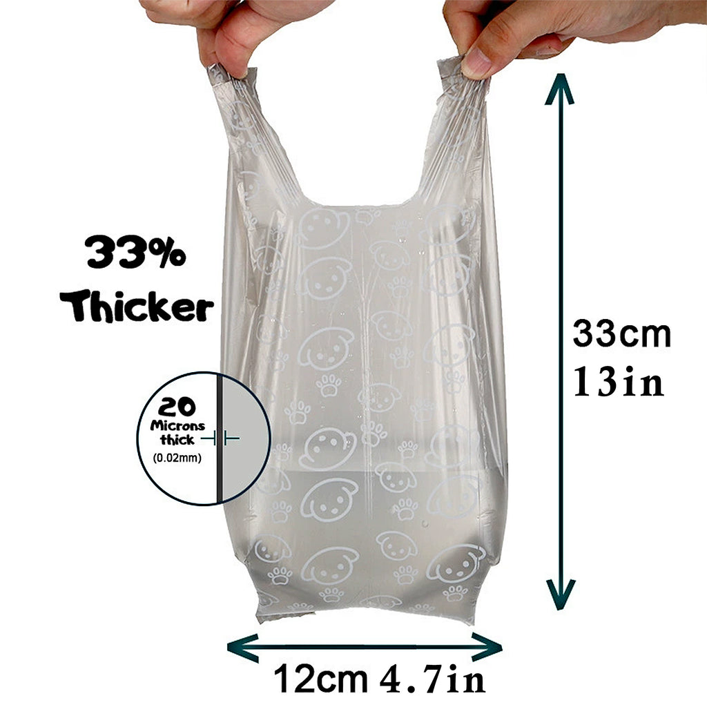 Anna-Kaci Dog Waste Bags 240 Bags in 16 Rolls with Dispenser Leakproof Pet Trash Bags with Easy Tie Handle