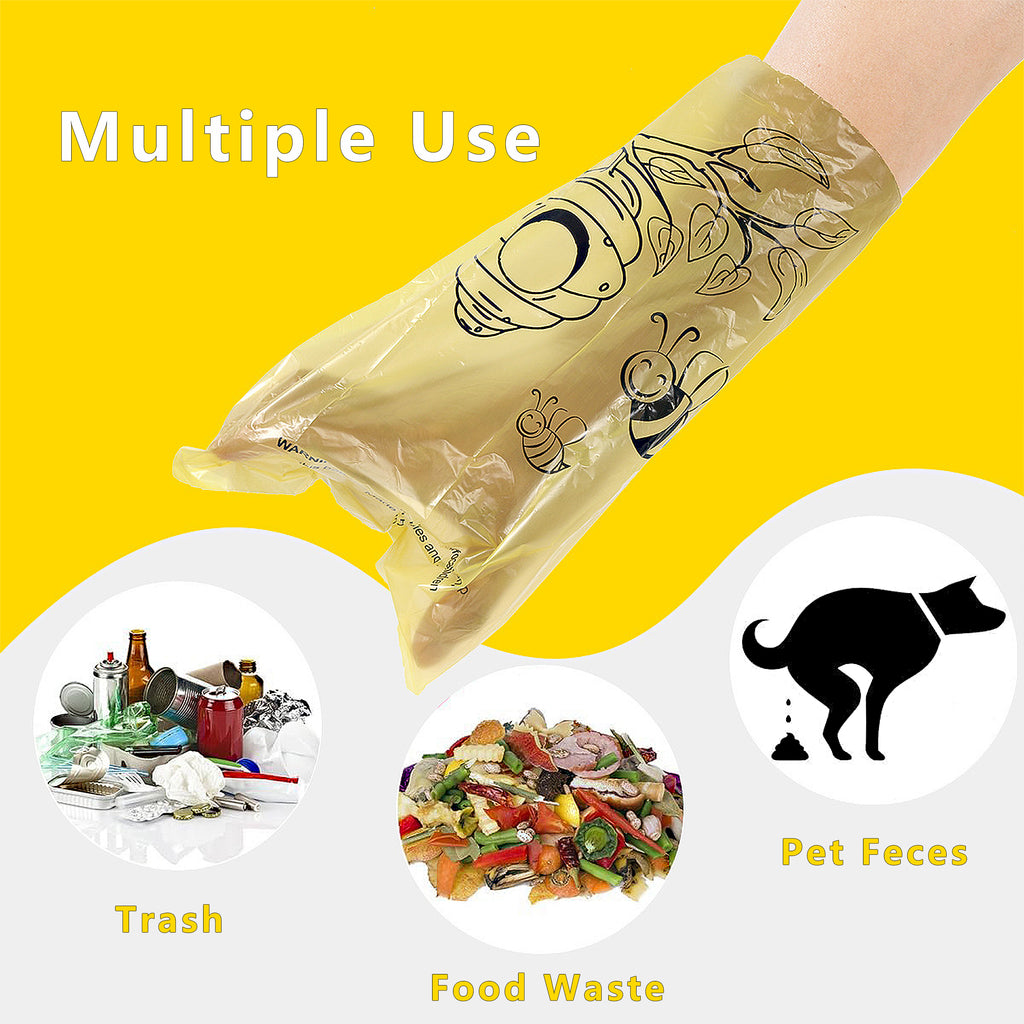 Anna-Kaci Biodegradable Dog Waste Bags with Dispenser Leakproof Easy Tear Printed Pet Trash Bags