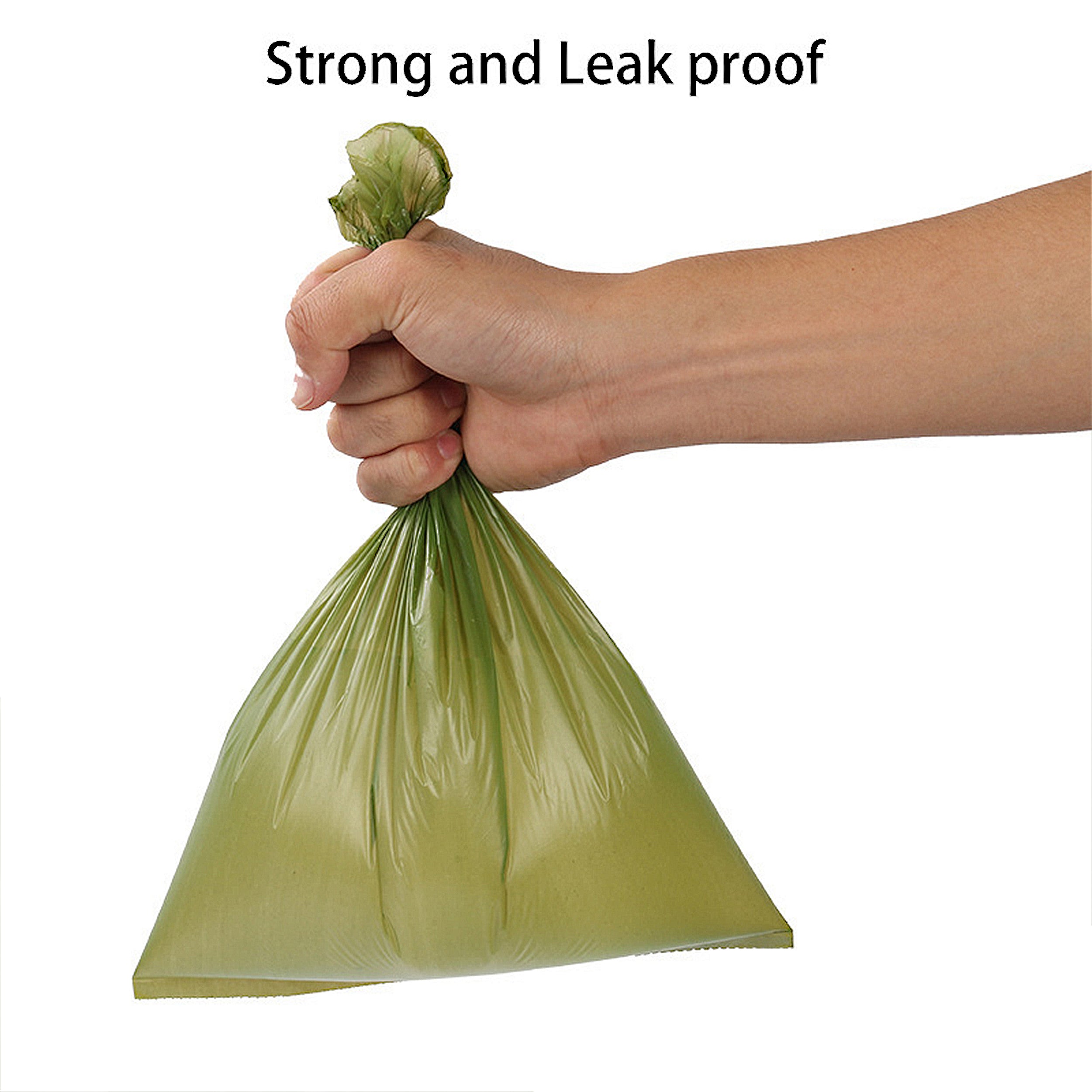 Anna-Kaci Biodegradable Dog Waste Bags Leakproof Strong Easy Tear Cleanup Bags for Pets