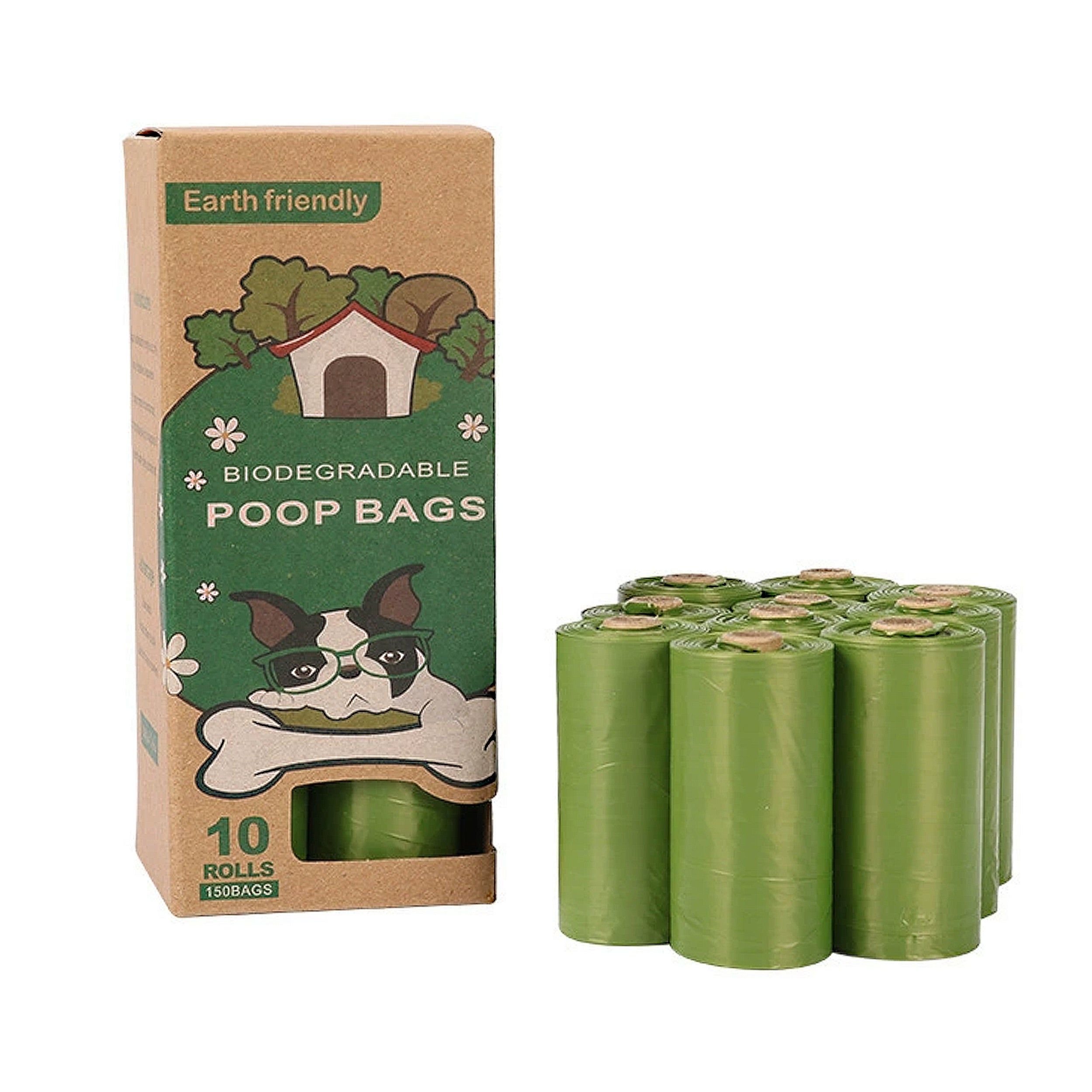 Anna-Kaci Biodegradable Dog Waste Bags Leakproof Strong Easy Tear Cleanup Bags for Pets