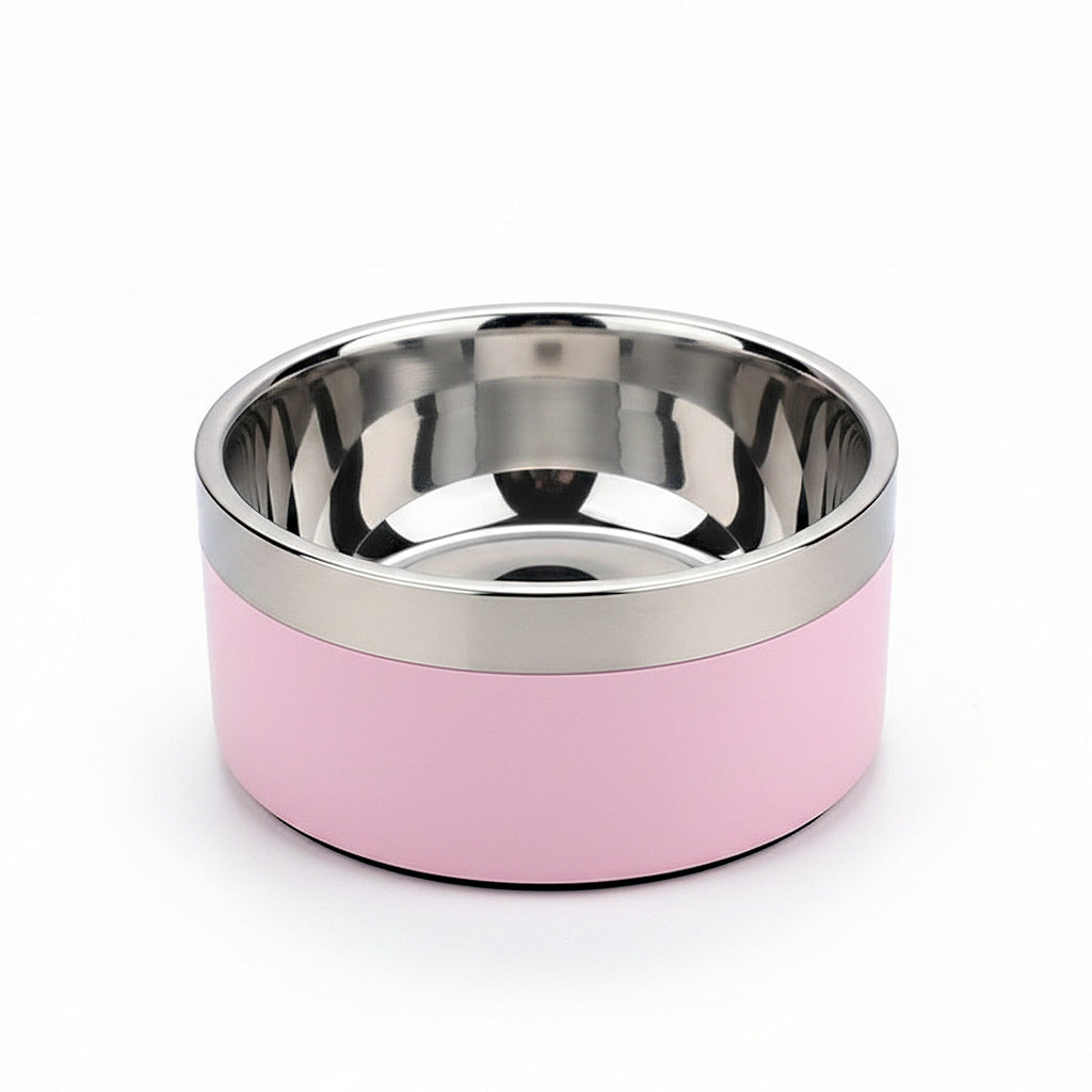 Anna-Kaci Stainless Steel Dog Bowl with Non-Slip Base and Removable Inner Bowl