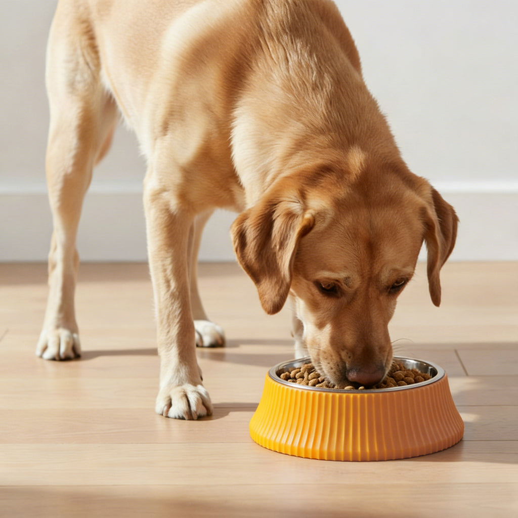 Anna-Kaci Stainless Steel Dog Bowl with Non-Slip Base, Square Feeding Bowl for Food and Water
