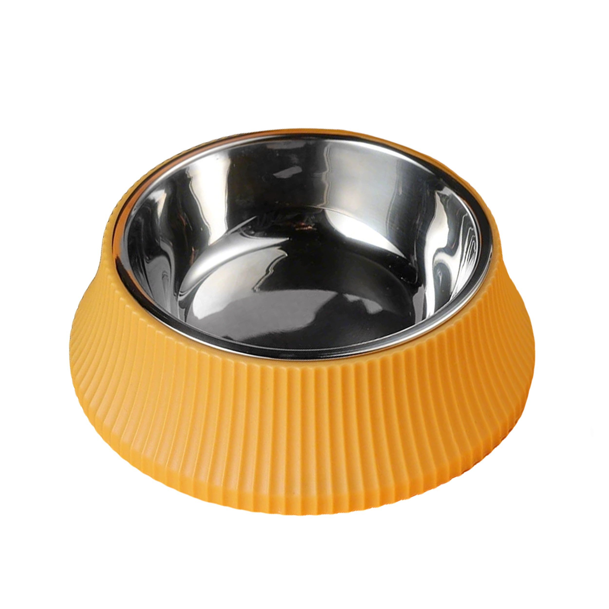Anna-Kaci Stainless Steel Dog Bowl with Non-Slip Base, Square Feeding Bowl for Food and Water