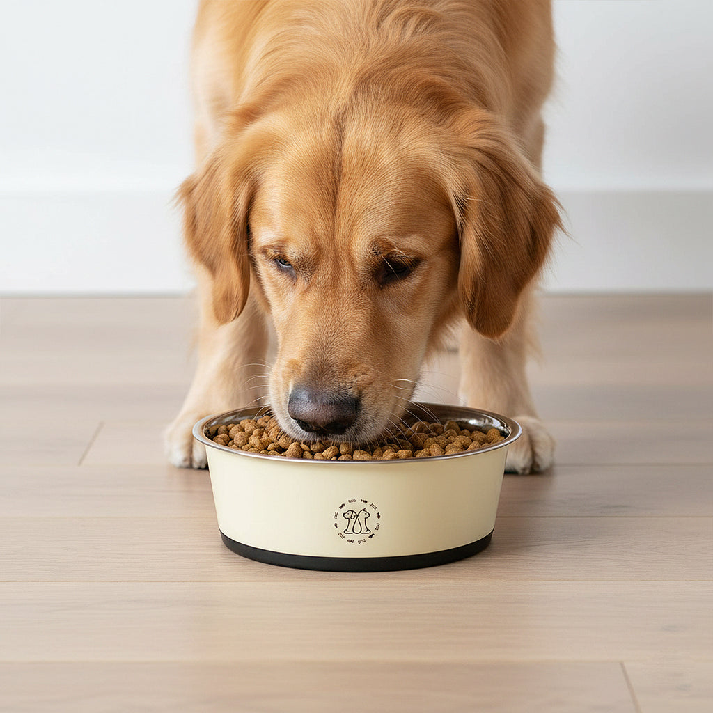 Anna-Kaci Stainless Steel Dog Bowls with Non Slip Base Easy Clean Design