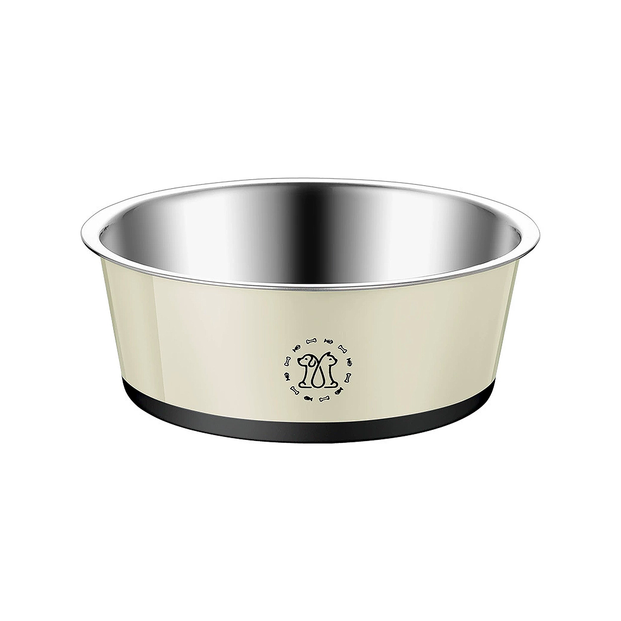 Anna-Kaci Stainless Steel Dog Bowls with Non Slip Base Easy Clean Design