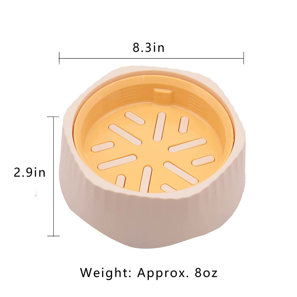 Anna-Kaci Pet Slow Feeder Bowl with Removable Insert, Non-Slip Base, Convertible Design