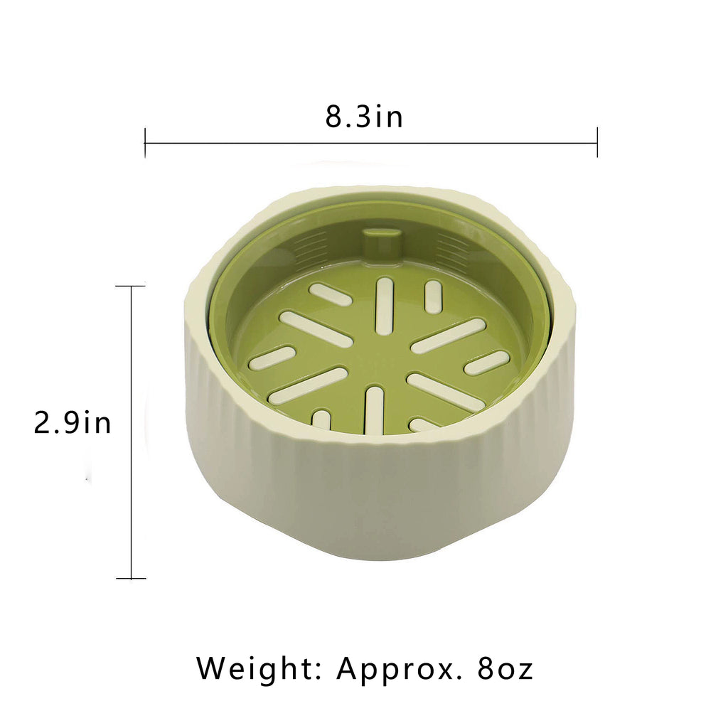 Anna-Kaci Pet Slow Feeder Bowl with Removable Insert, Non-Slip Base, Convertible Design